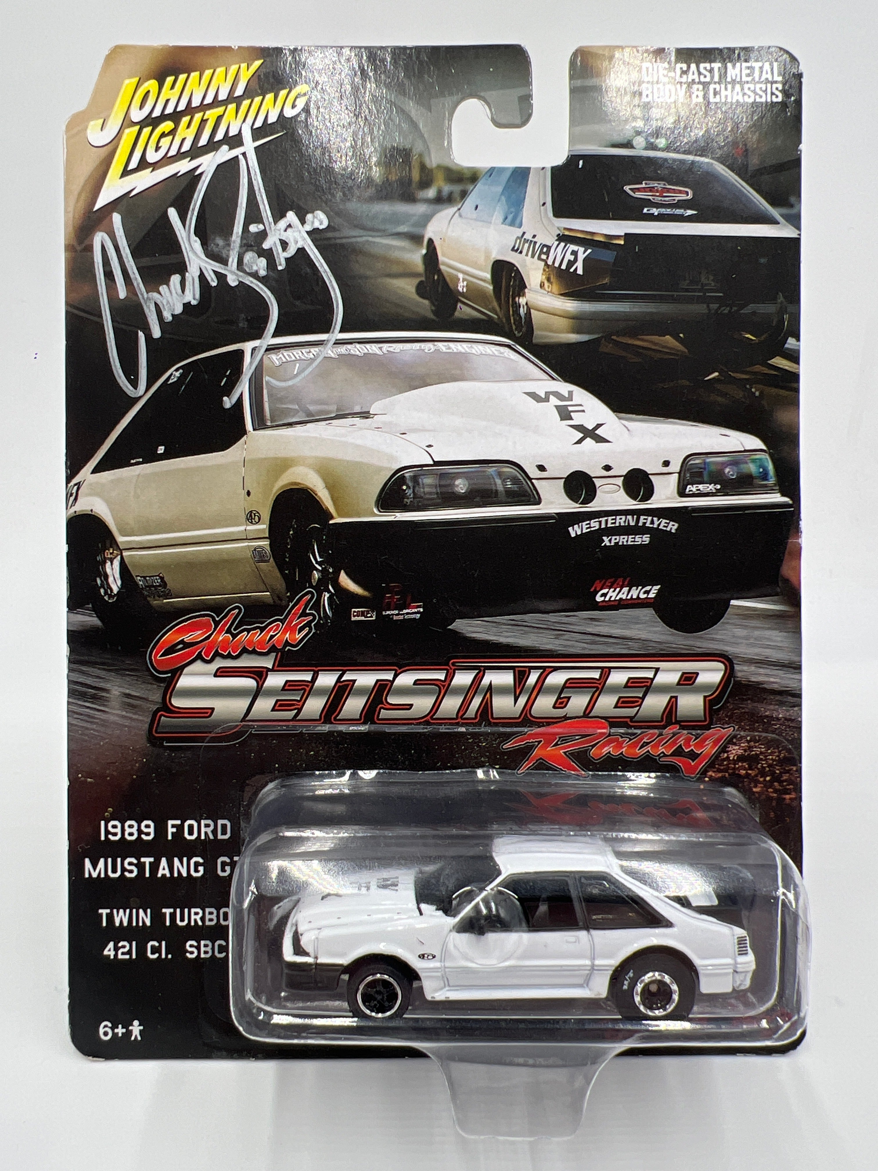 Johnny Lightning Street Outlaws SIGNED Chuck Seitsinger 1989 Ford