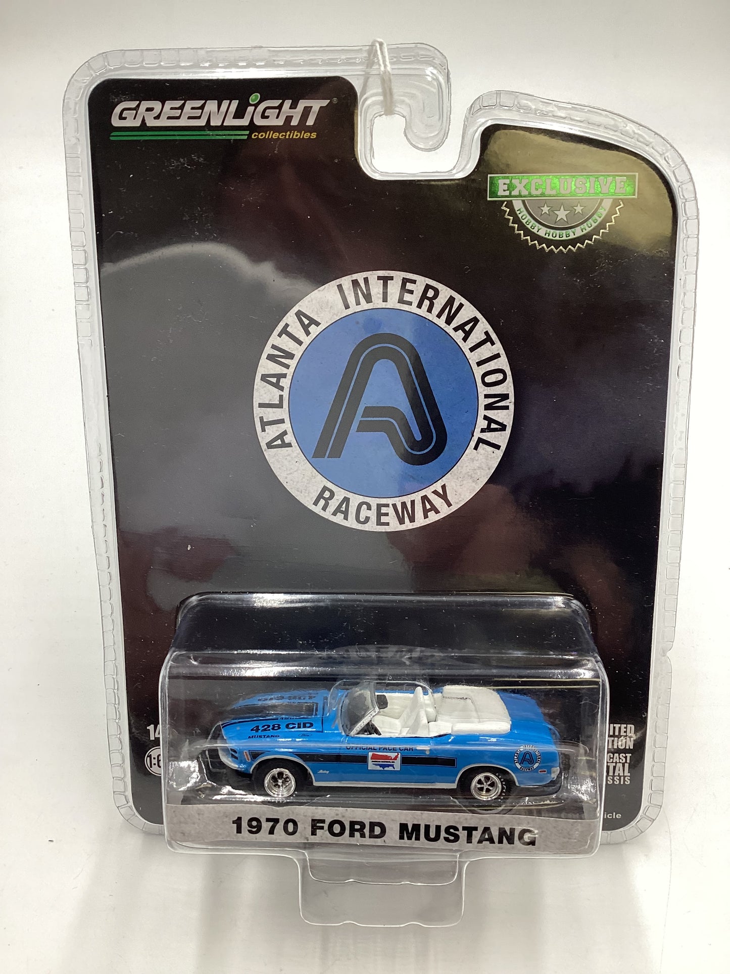 Greenlight GL Hobby Exclusive Atlanta International Raceway 1970 Ford Mustang Blue 180B