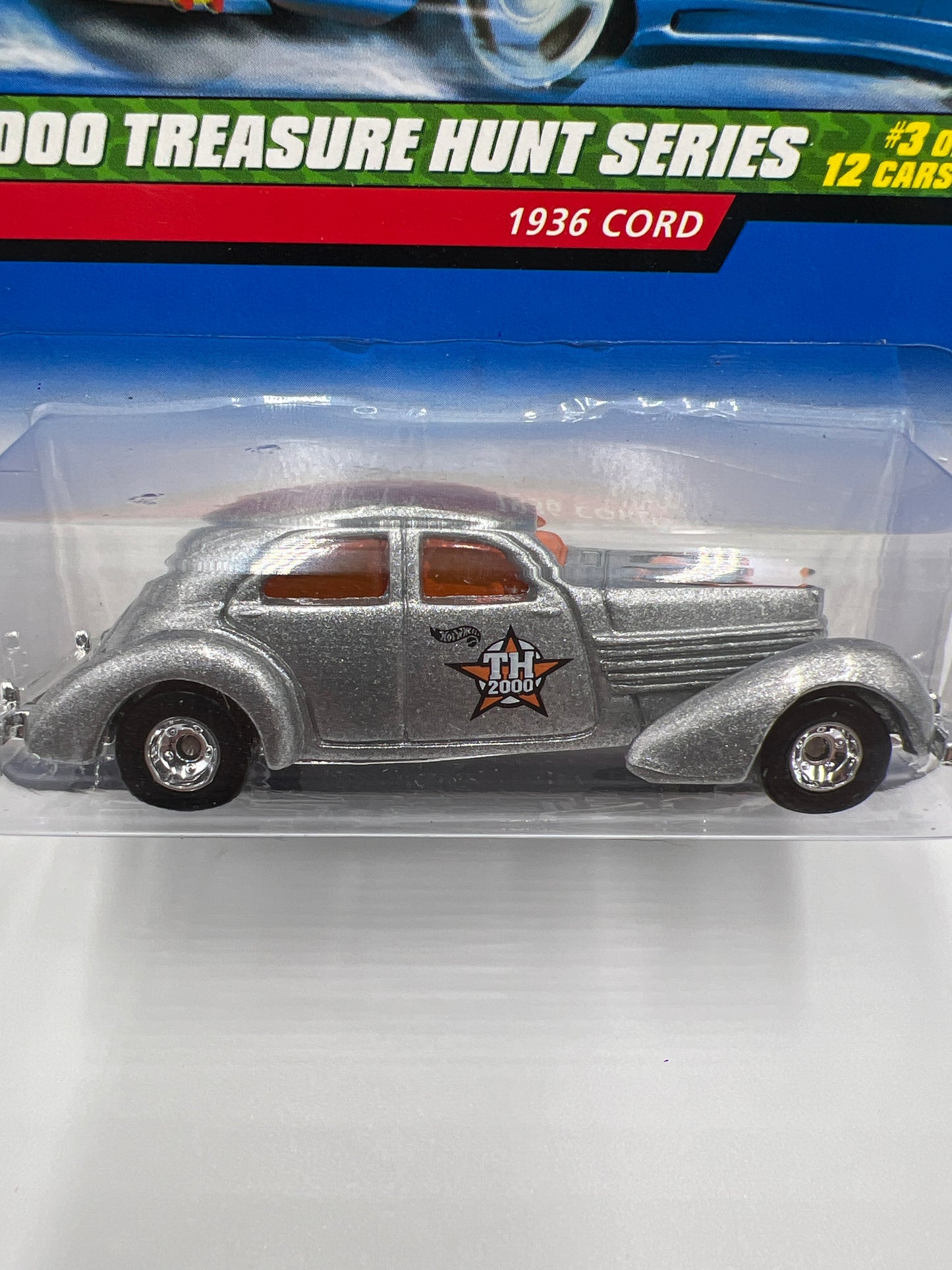 2000 Hot Wheels Treasure Hunt Real Riders #51 1936 Cord Silver 273C