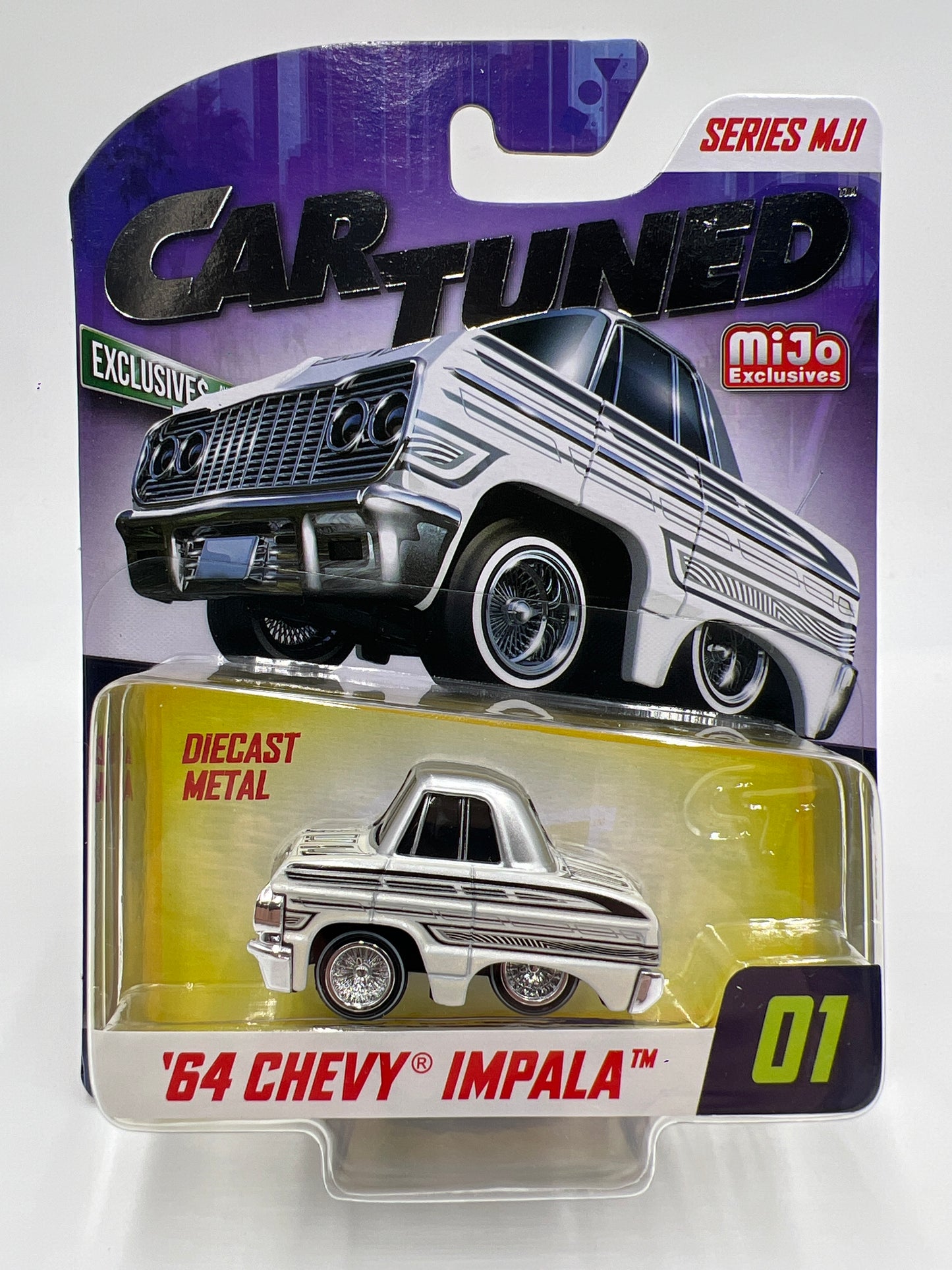 MGA Car Tuned MiJo Exclusives Series MJ1 #1 64 Chevy Impala White 178B