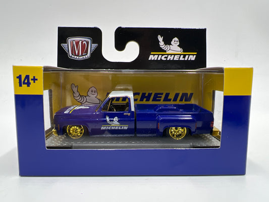 2025 M2 Machines Michelin CHASE 1973 Chevrolet Cheyenne Super 30 Blue R102
