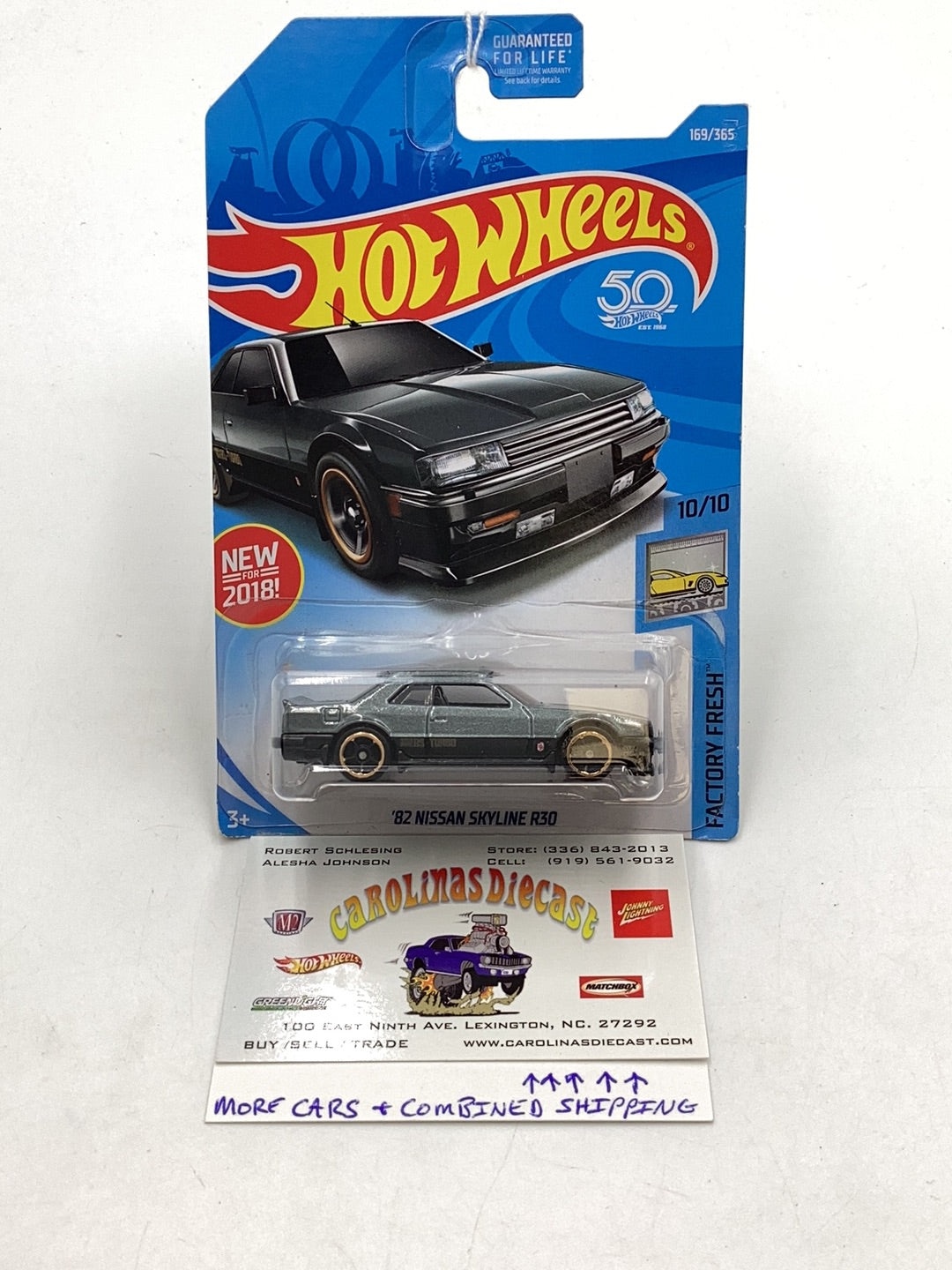 2018 Hot Wheels #169 82 Nissan Skyline R30 Gray 83G