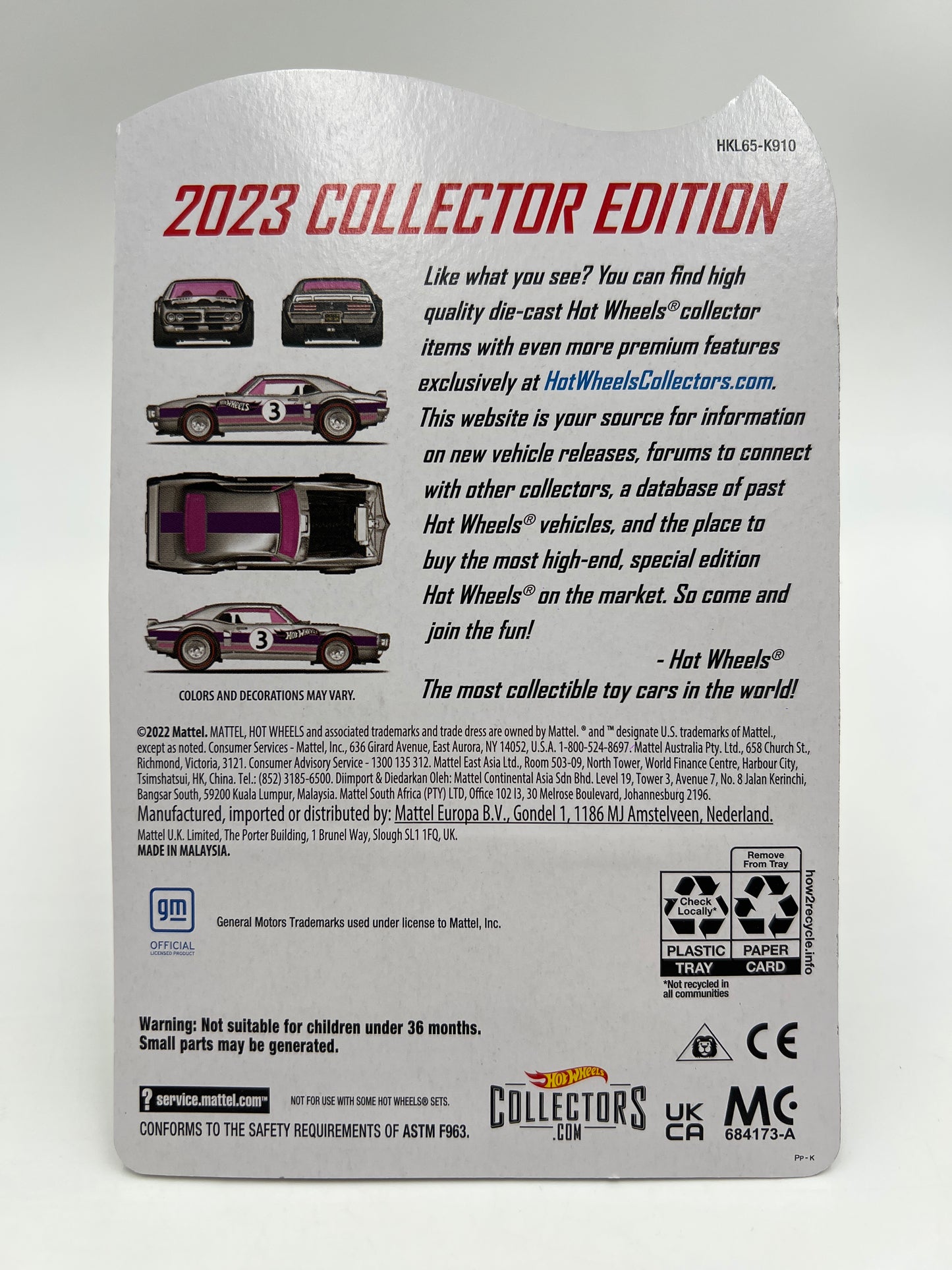 2023 Hot Wheels Mail In Zamac #3 Custom 67 Pontiac Firebird W/Protector