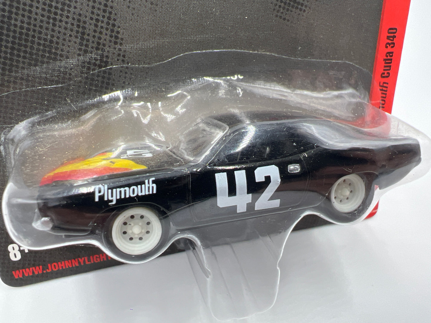 Johnny Lightning 1970 Plymouth Cuda 340 #42 Black 227F
