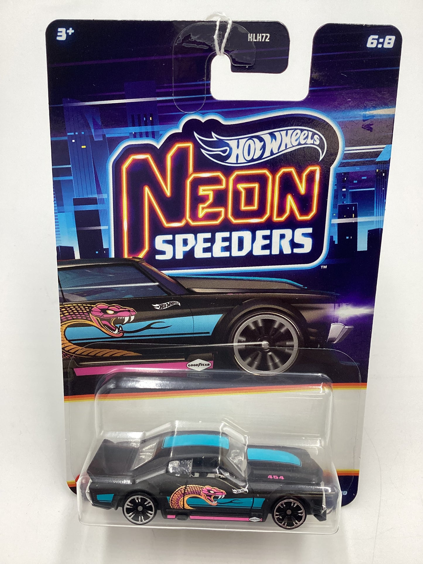 2025 Hot Wheels Neon Speeders #6 70 Chevy Chevelle Black