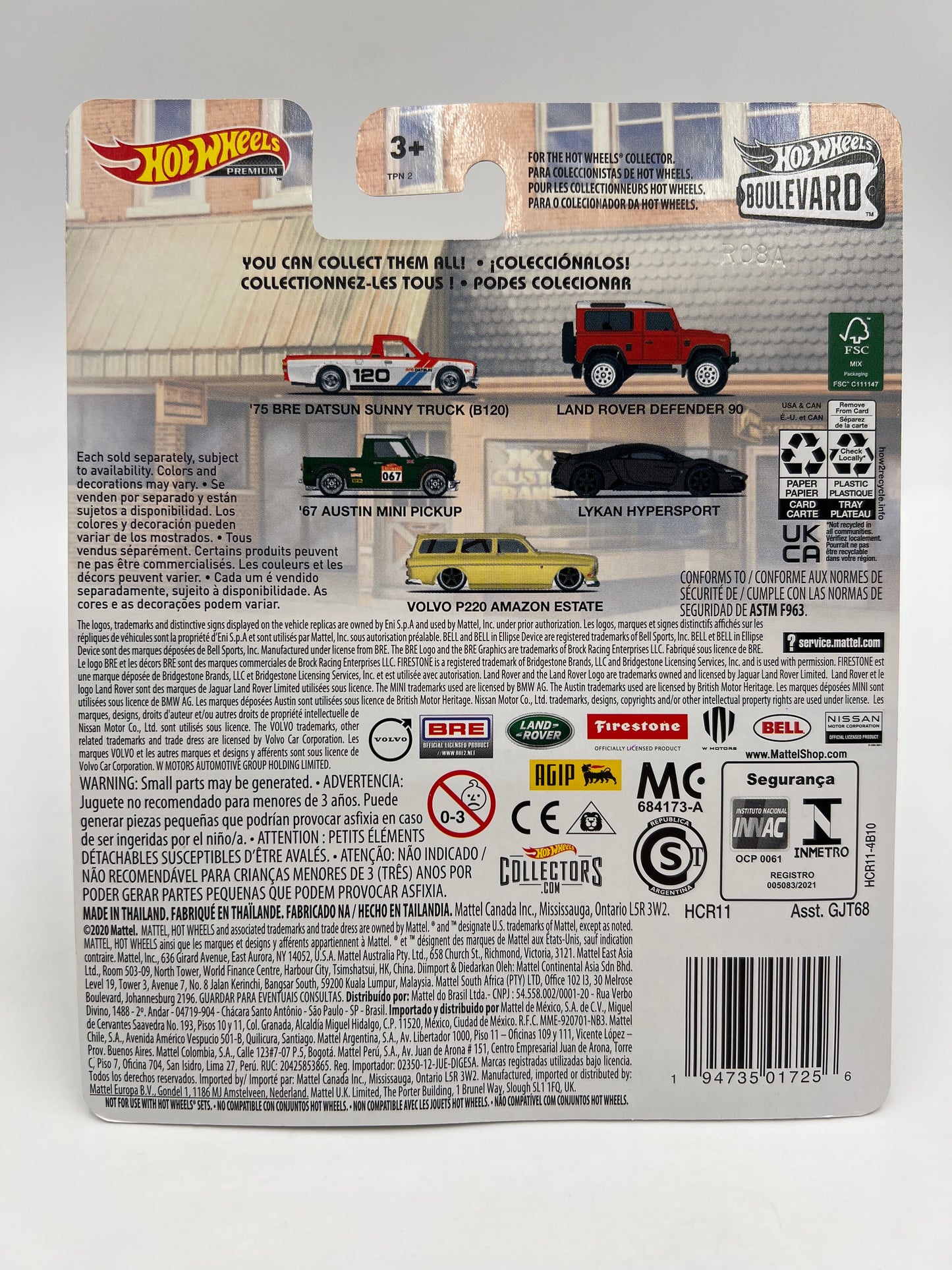 Hot Wheels Premium Boulevard #46 75 BRE Datsun Sunny Truck B120 260B