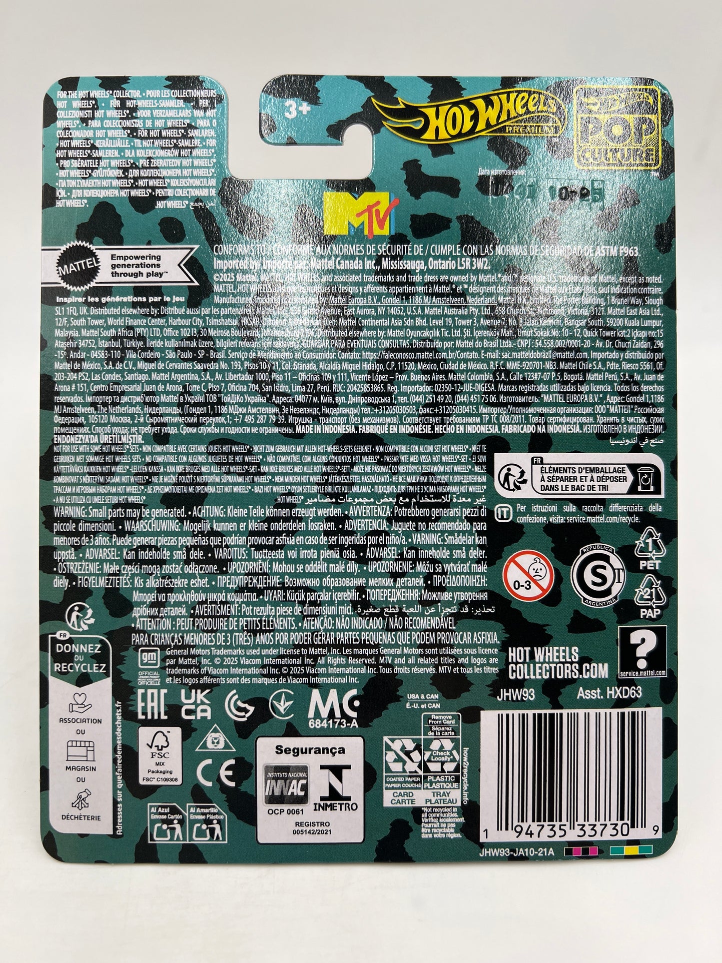 2026 Hot Wheels Premium Pop Culture MTV 84 Corvette White 272H