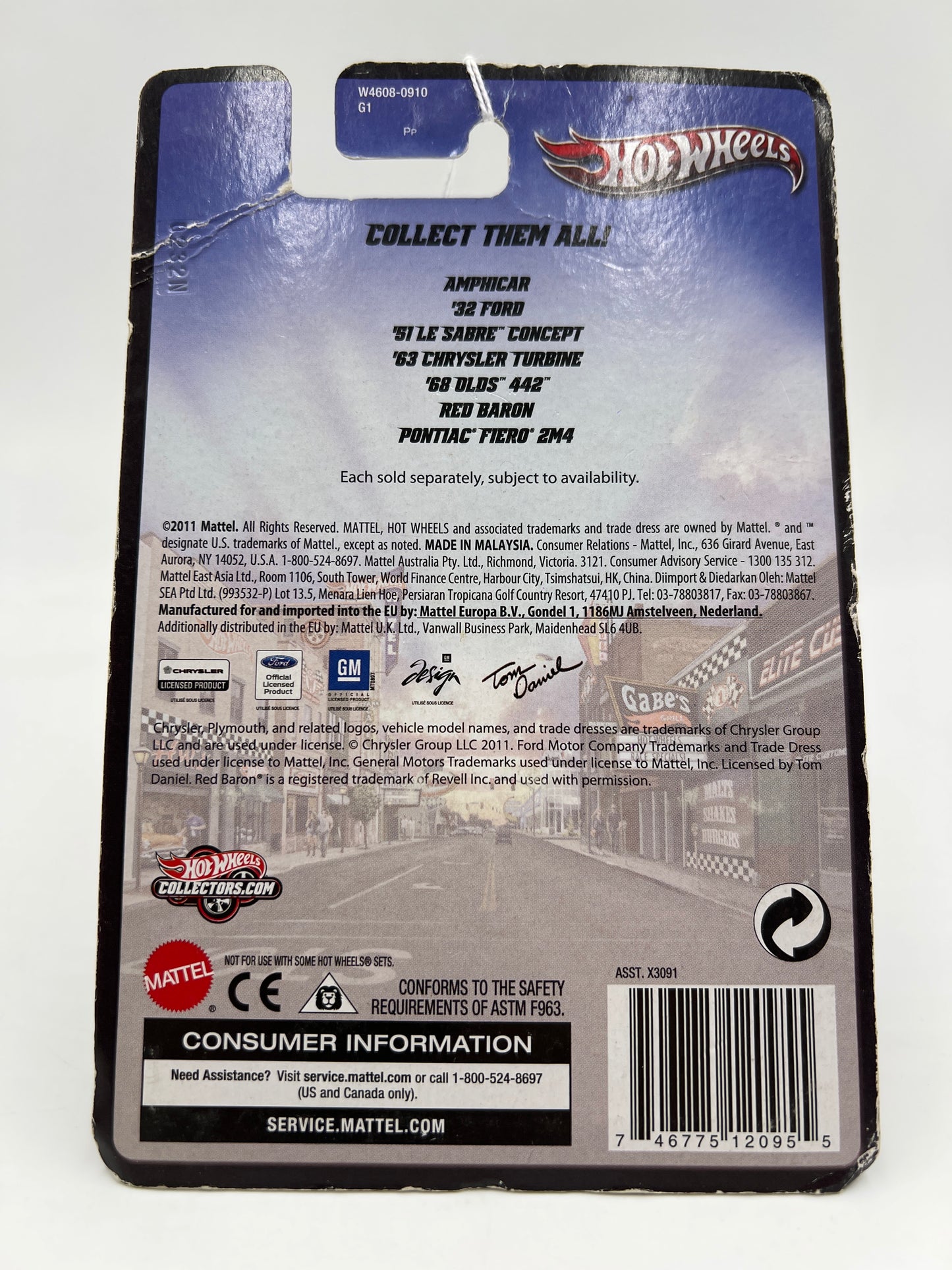 Hot Wheels Premium Boulevard Underdogs Amphicar Brown Bad Card 235Q