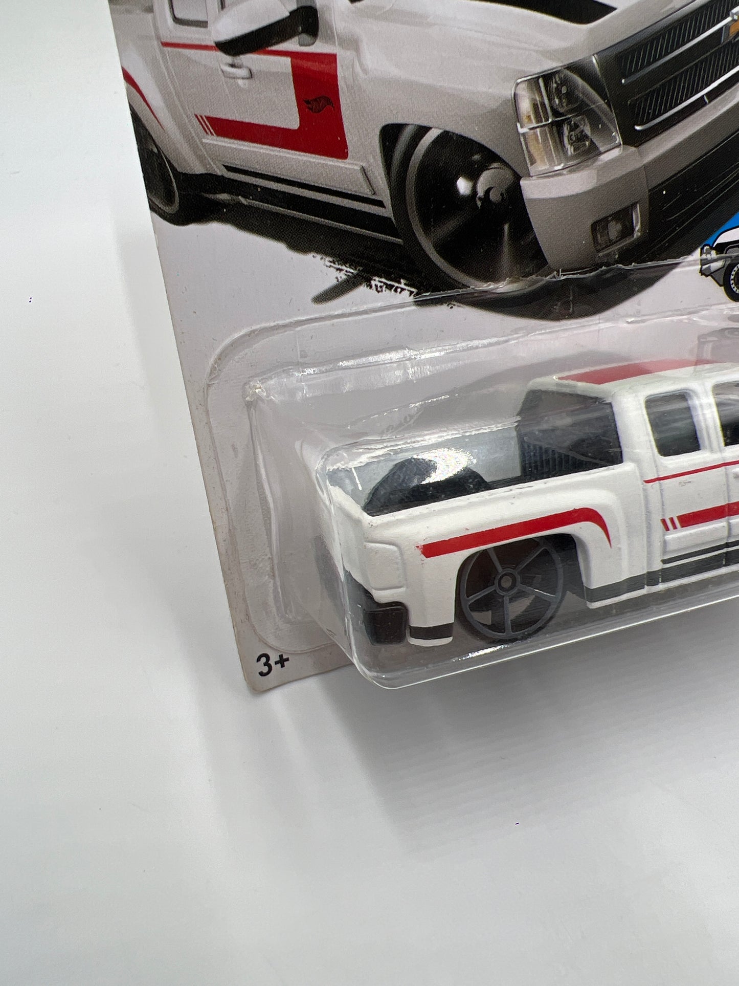 2017 Hot Wheels Hot Trucks #60 Chevy Silverado White #1 15A