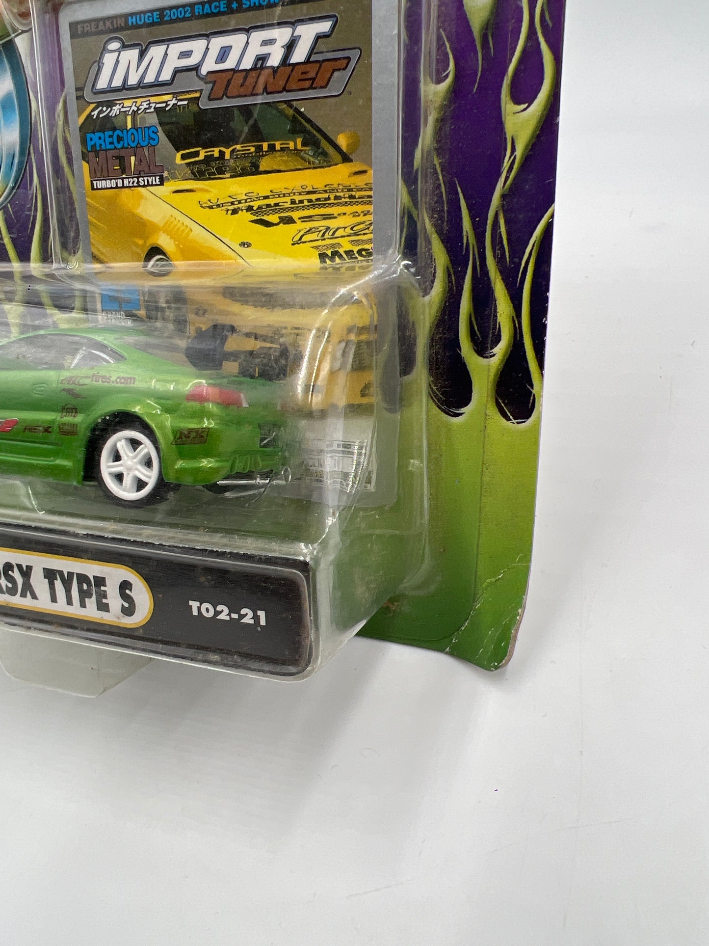 Muscle Machines Import Tuner 02 Acura RSX Type S Green T02-21 J Hook Torn 220G