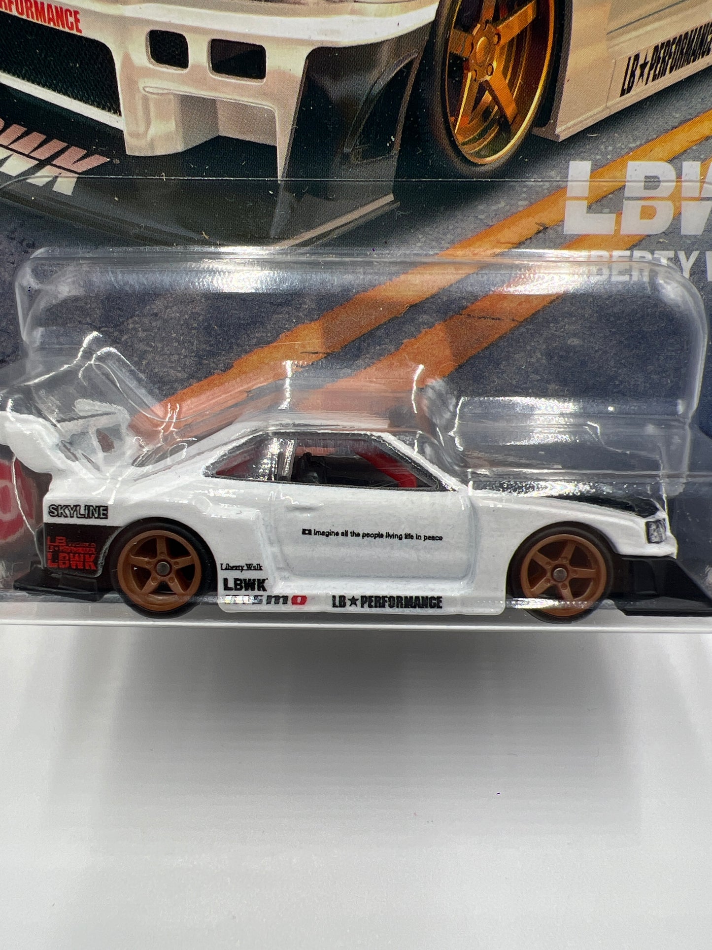 Hot Wheels Boulevard #70 LB-ER34 Super Silhouette Nissan Skyline White W/Protector (2)