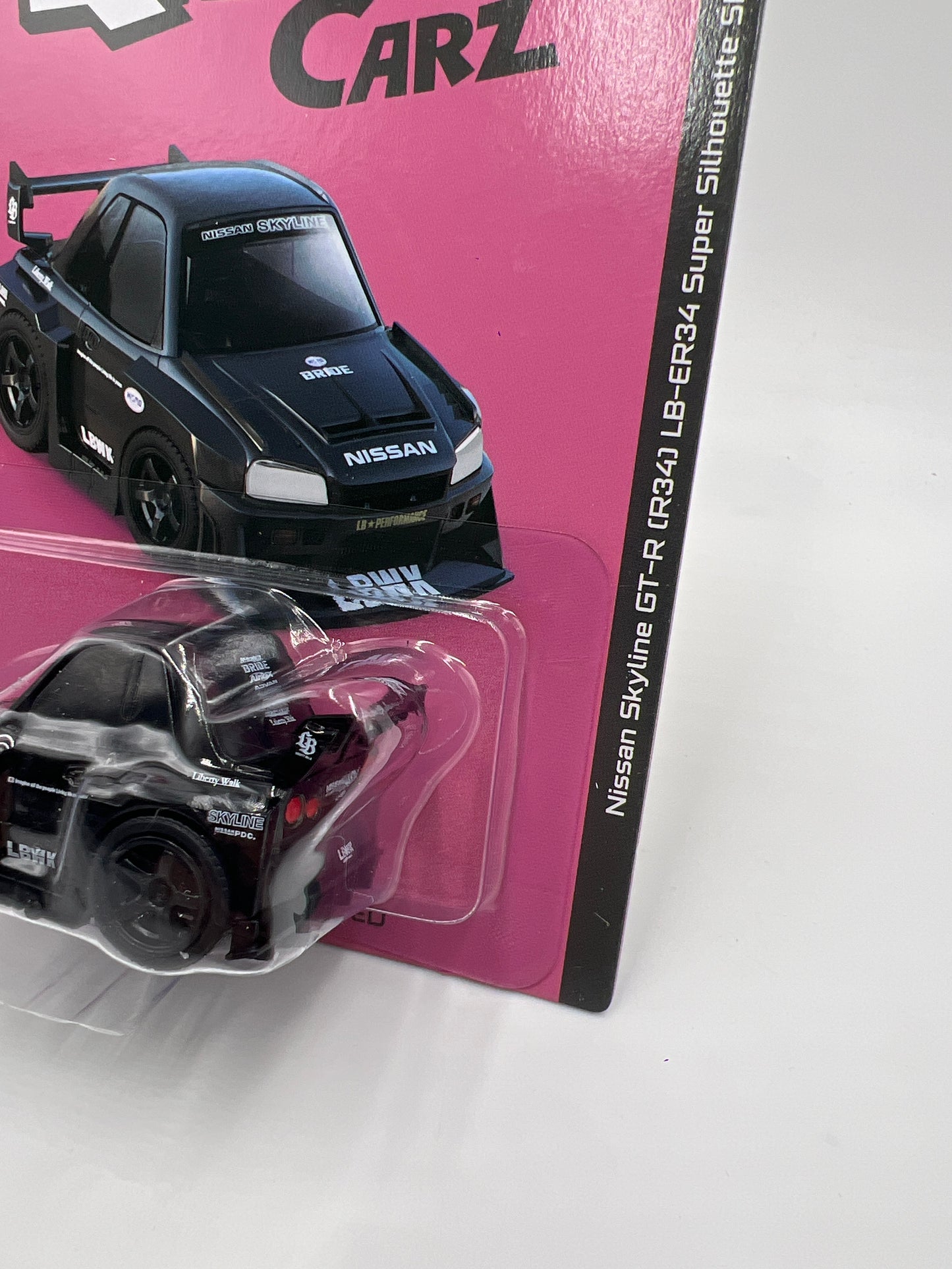 Mini GT Qube Carz Liberty Walk #4 Nissan GT-R R34 LB-ER34 Super Silhouette Skyline Black 177G