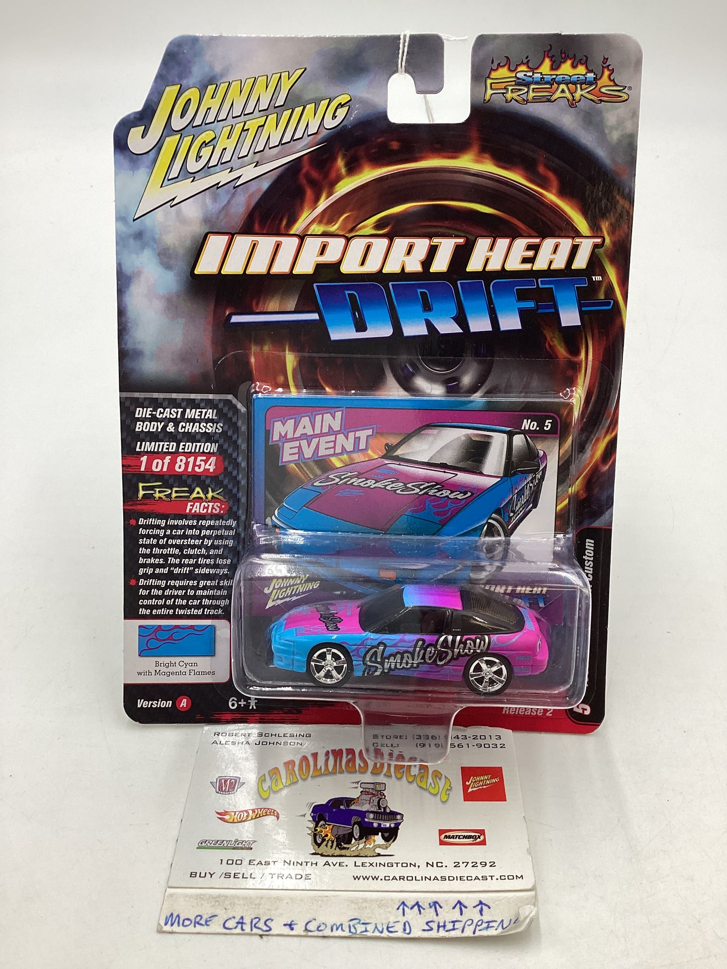 Johnny lightning Import Heat Drift 1990 Nissan 240sx Custom 221A