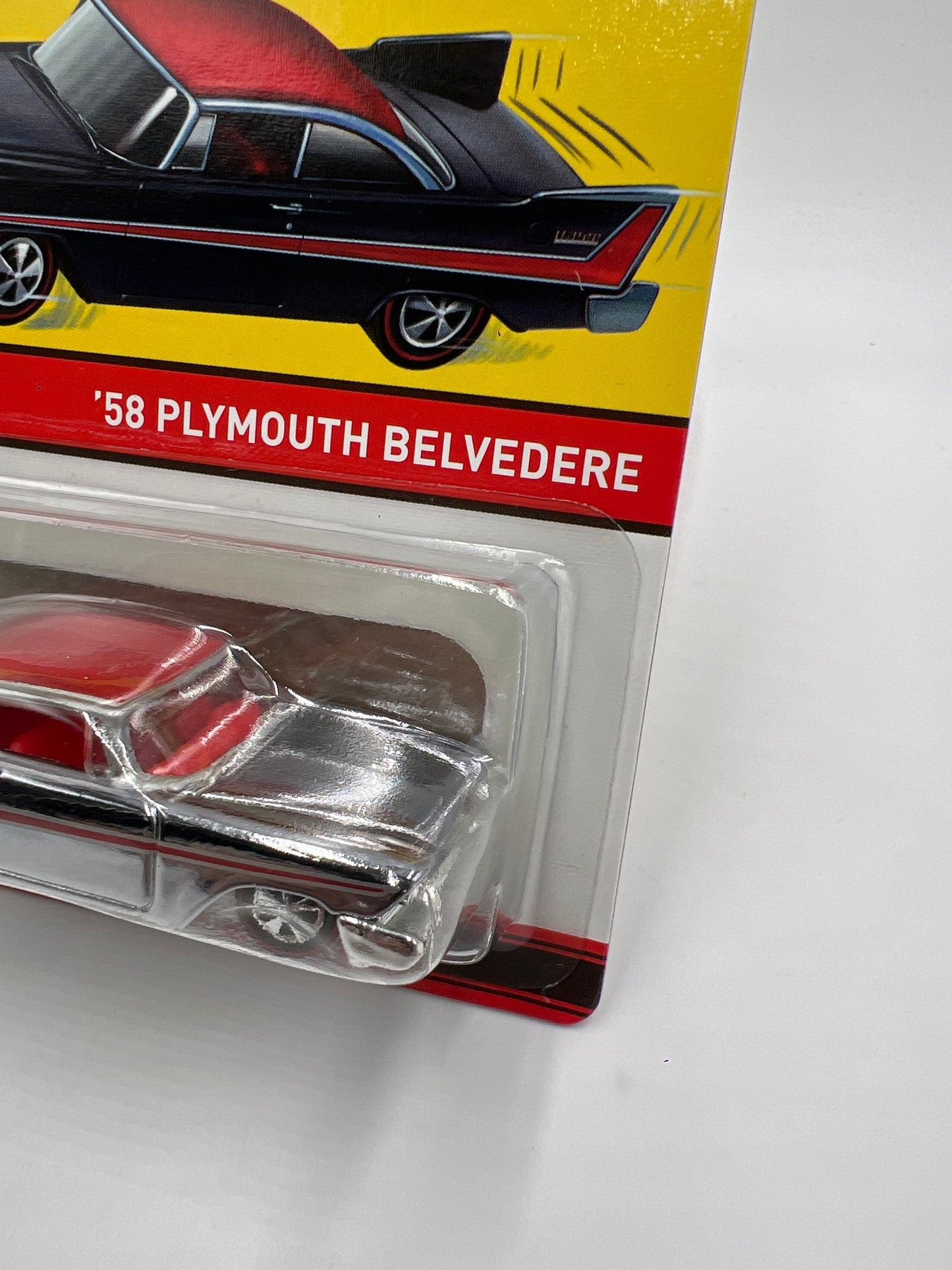 2014 Hot Wheels RLC Neo-Classics Series 13 #1 2898/3000 58 Plymouth Belvedere Chrome W/Protector