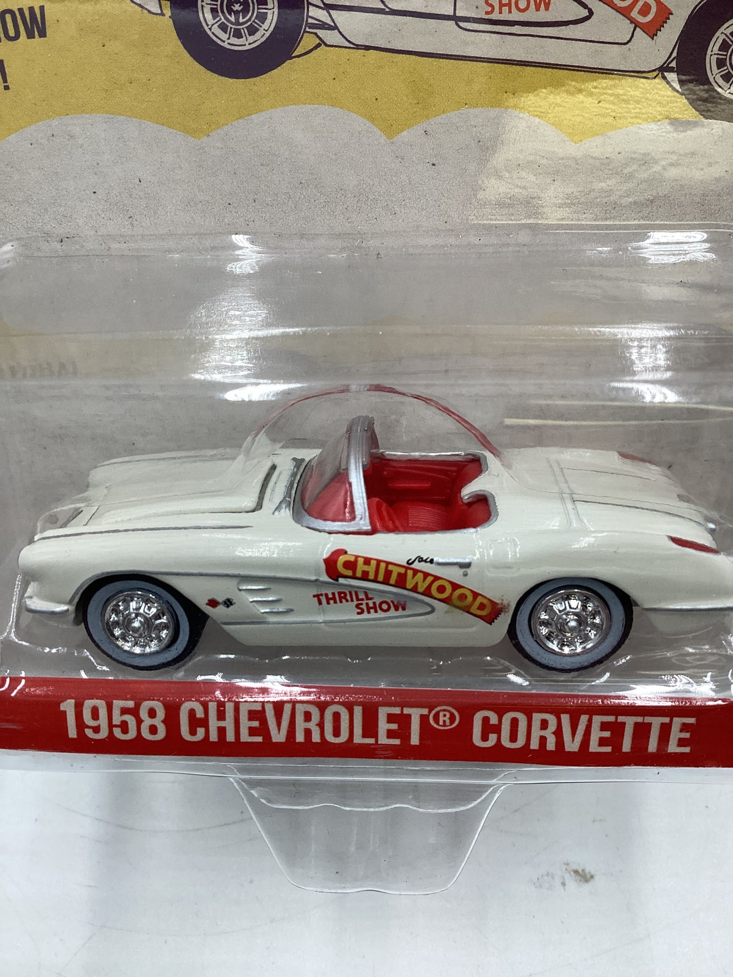 Greenlight GL Hobby Exclusive Chitwood 1958 Chevrolet Corvette White 180E