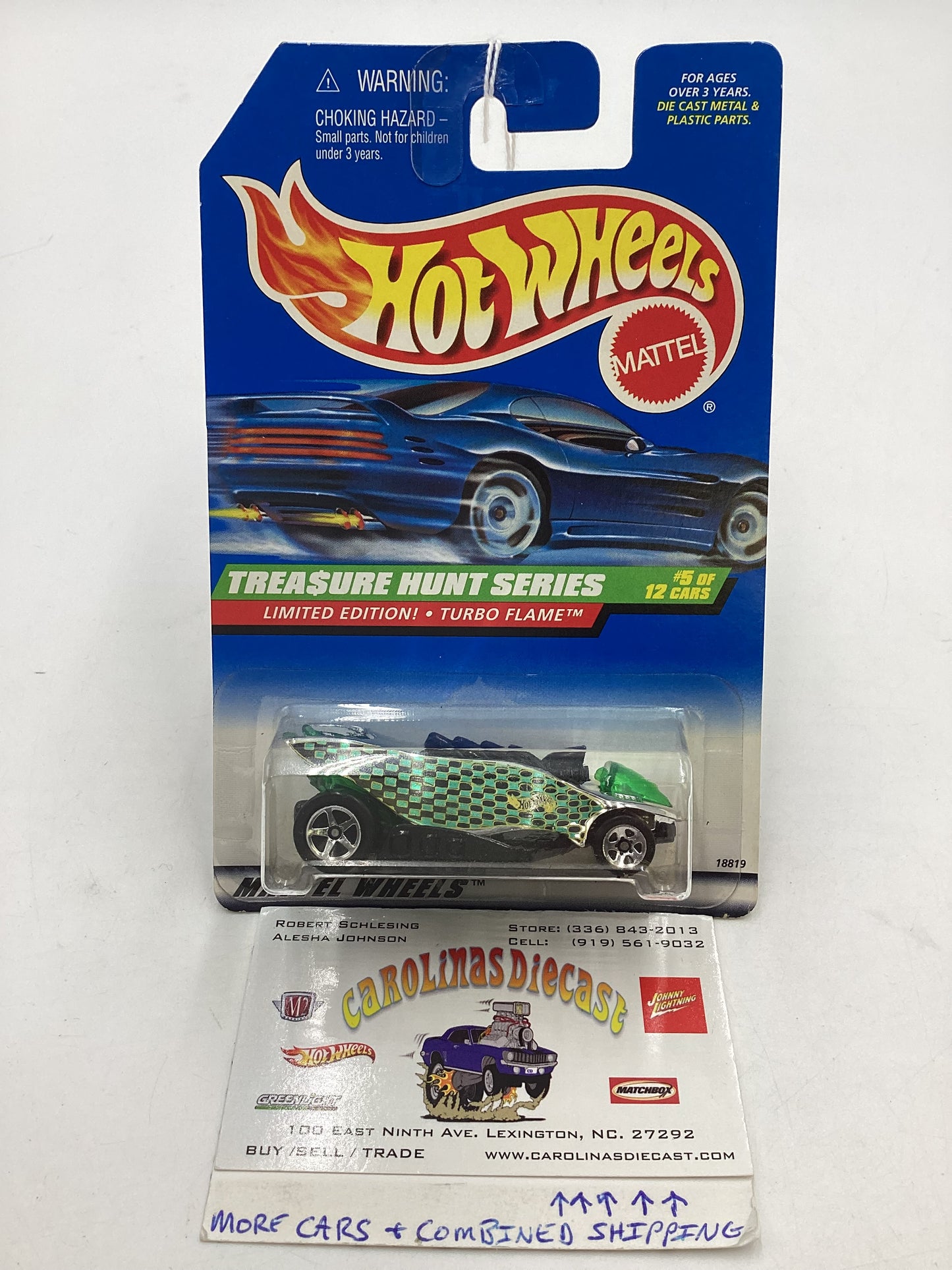 1998 Hot Wheels Treasure Hunt 5/12 Turbo Flame #753 277M