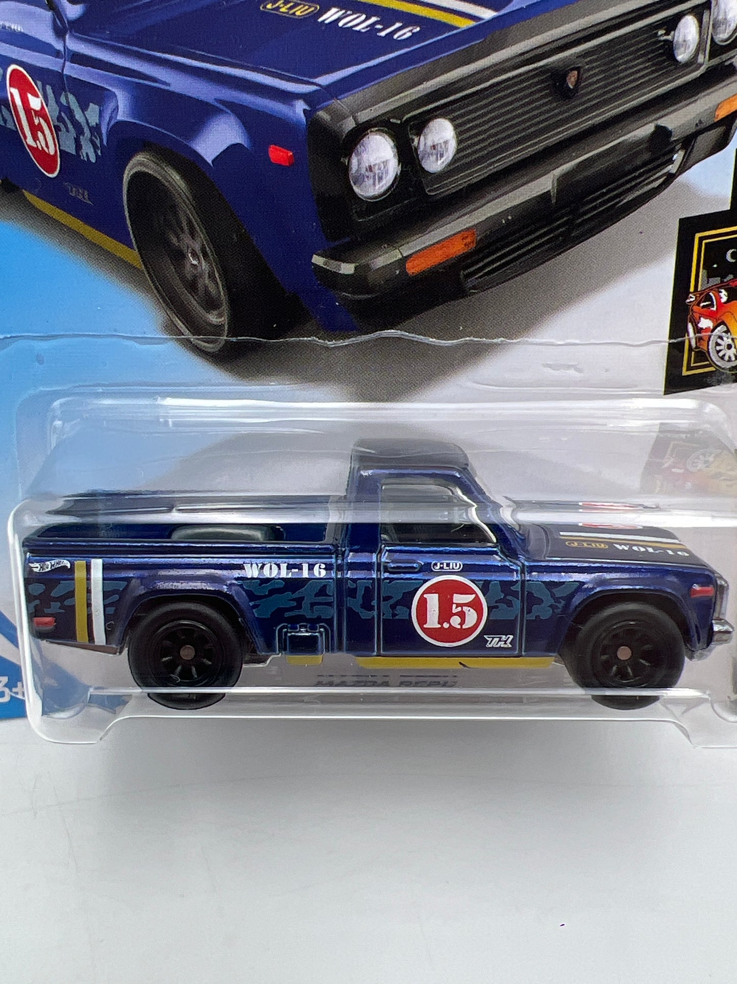 2019 Hot Wheels Super Treasure Hunt #138 Mazda Repu Blue W/ Protector