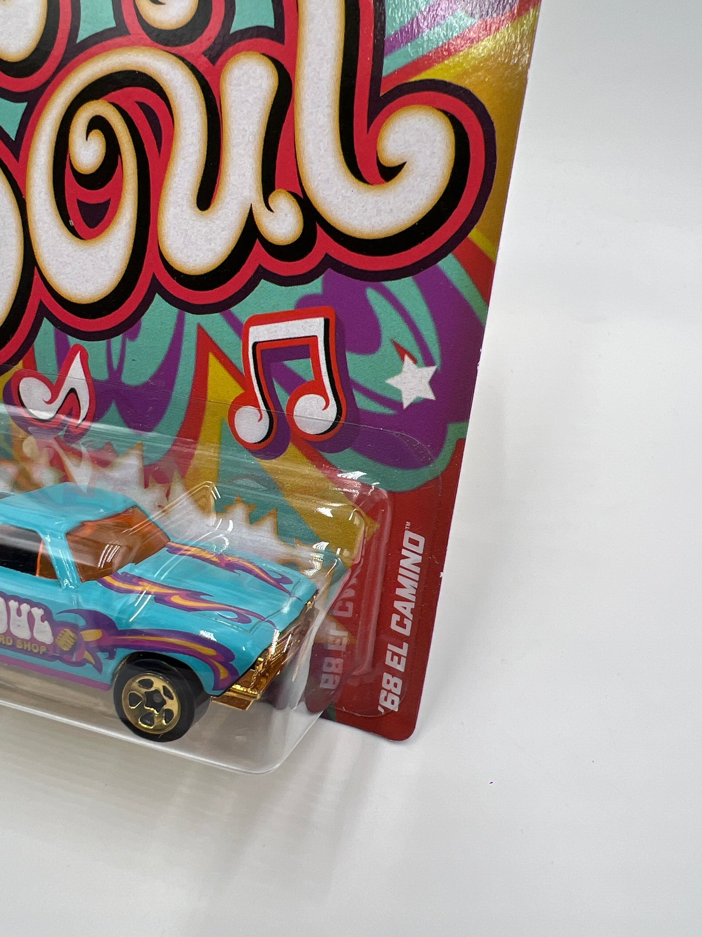 2013 Hot Wheels Jukebox #15 Soul 68 El Camino Light Blue 152G