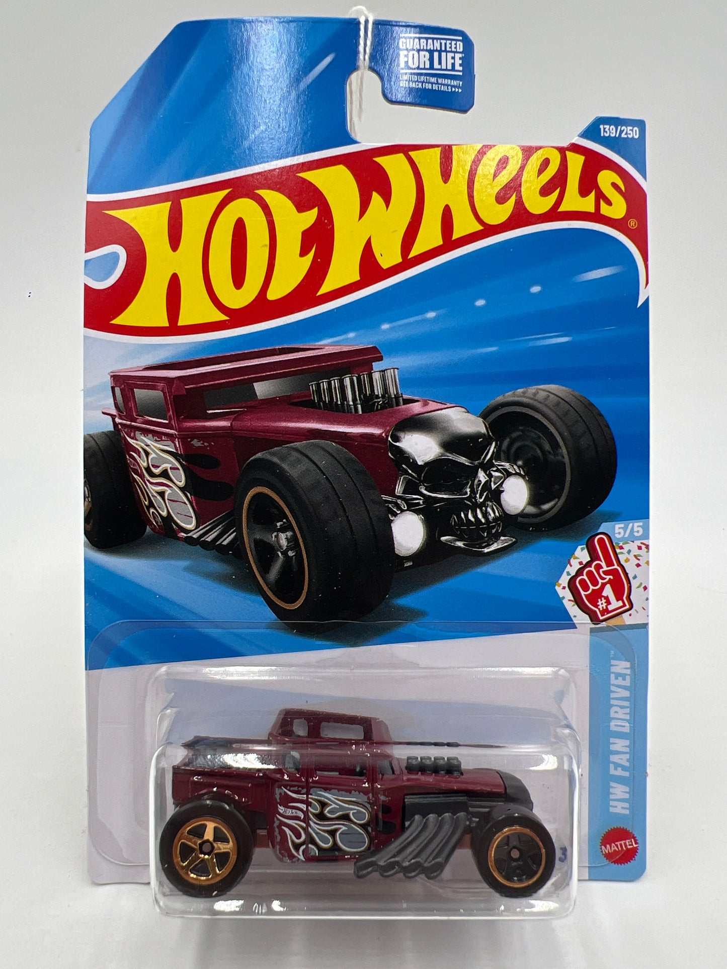 2026 Hot Wheels F Case #139 Bone Shaker Dark Red 56F