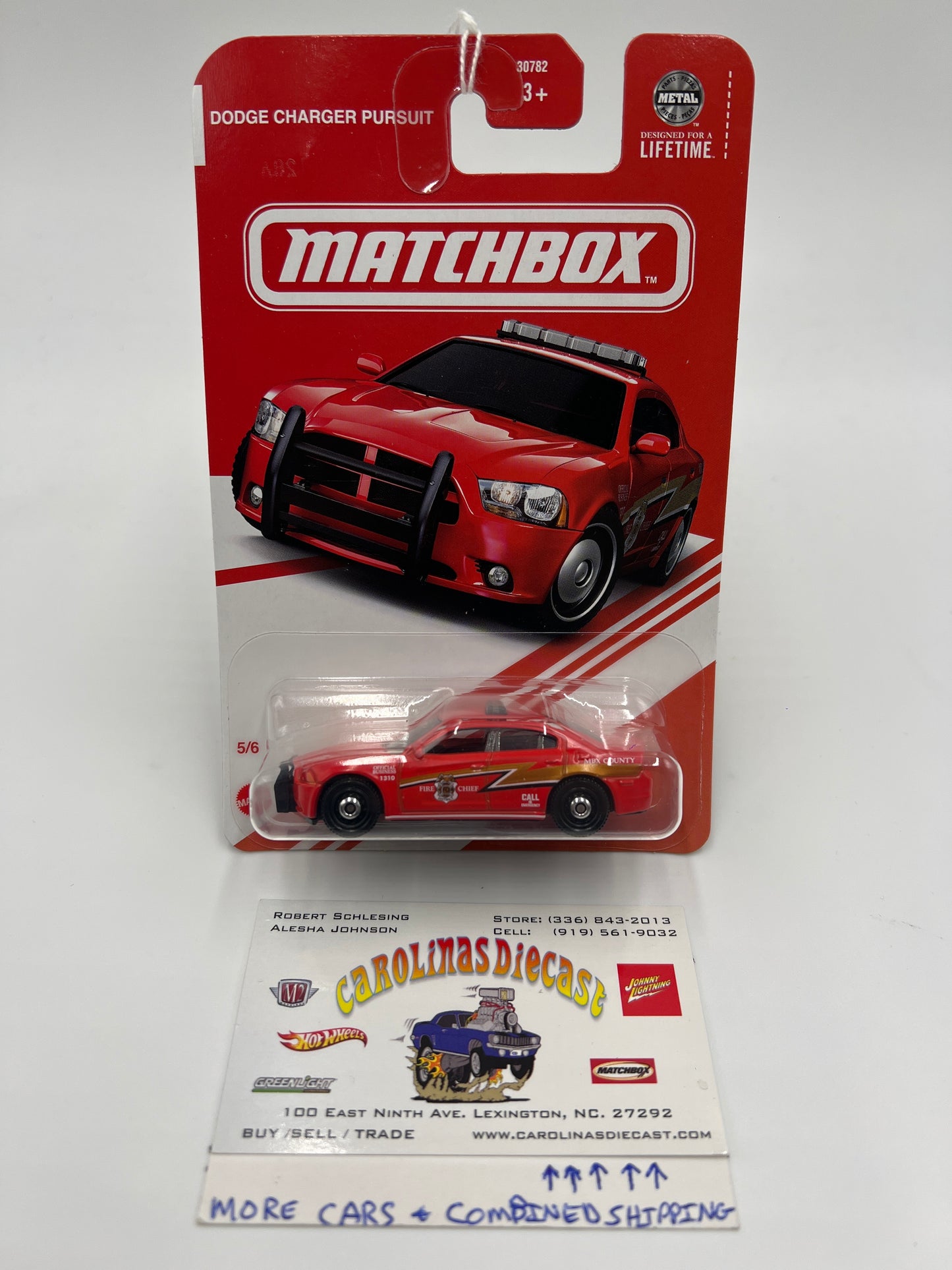 Matchbox Red Target Exclusive #5 Dodge Charger Pursuit 153B