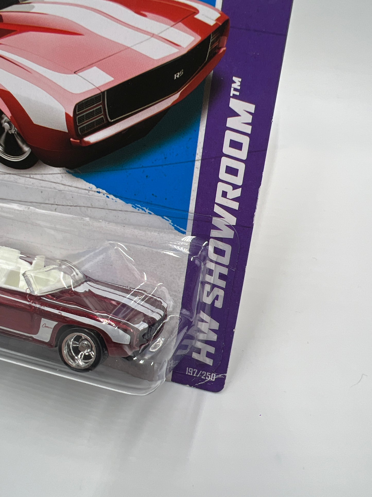 2013 Hot Wheels Super Treasure Hunt #197 69 Camaro Red W/ Protector