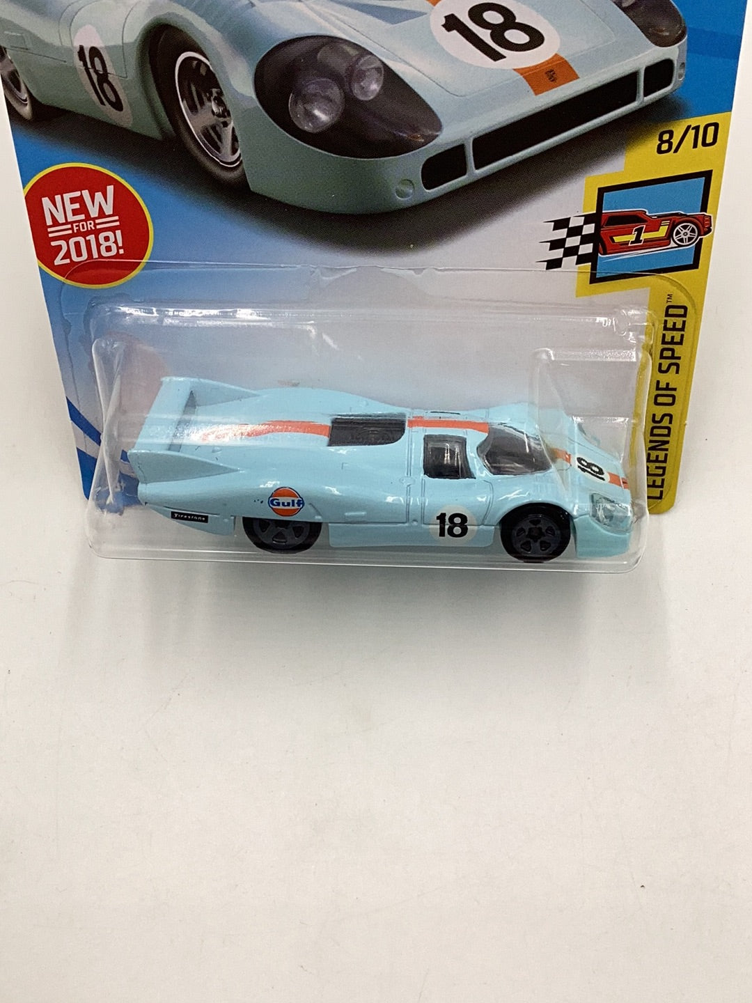 2018 Hot Wheels #124 Porsche 917 LH Gulf 101G