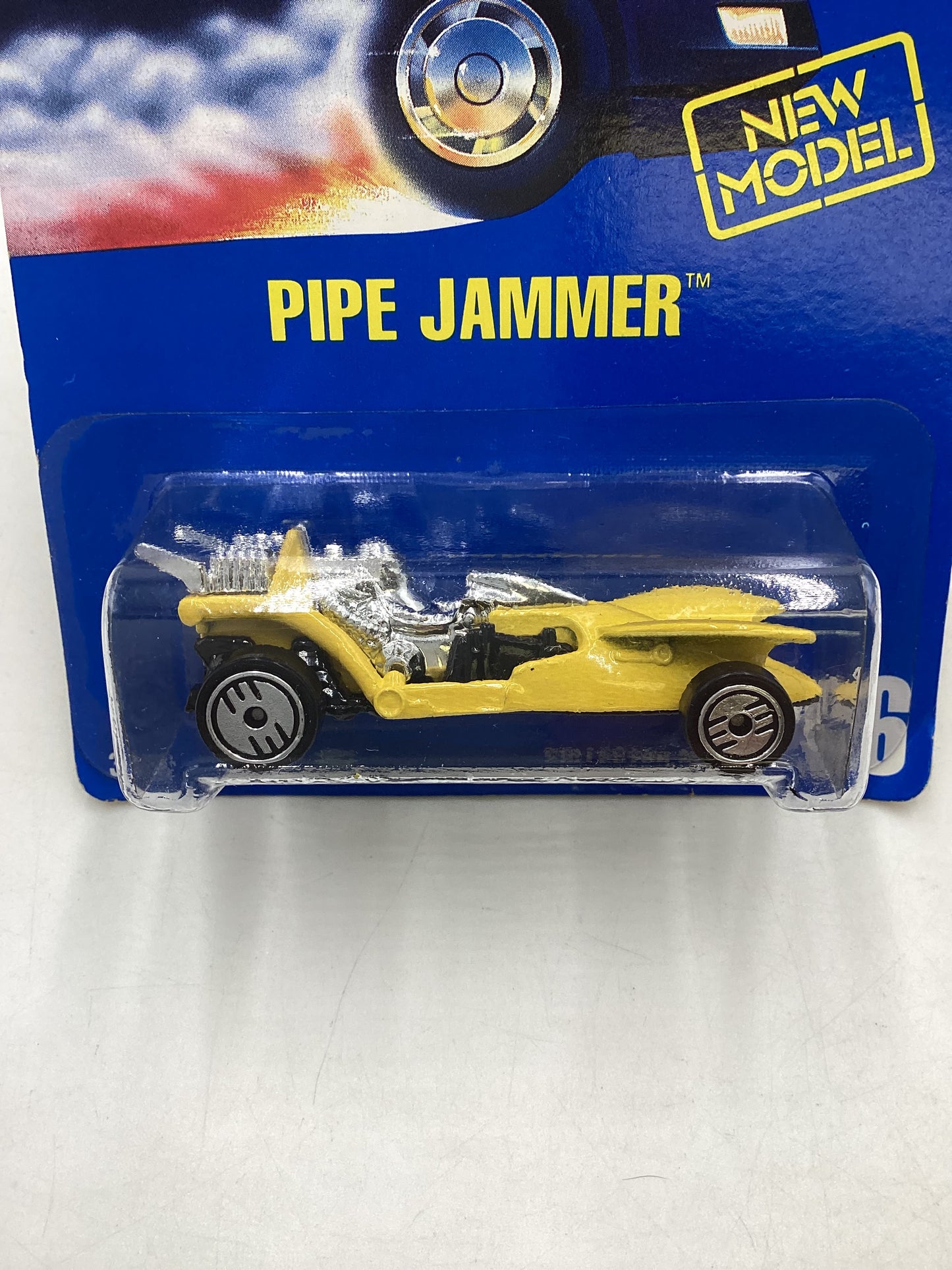 Hot Wheels Blue Card Collector No. 206 Pipe Jammer UH Chrome Wheels 238H
