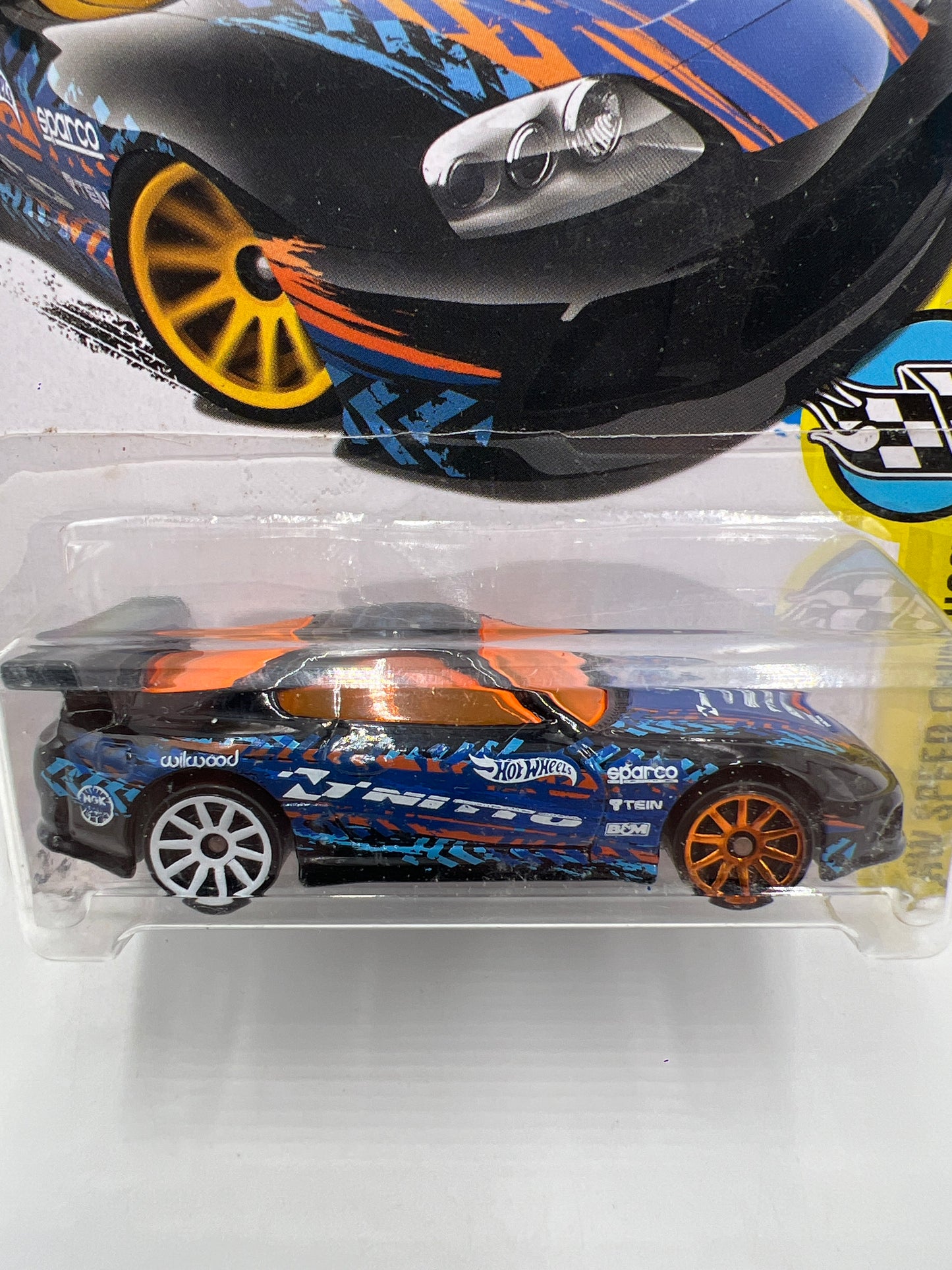 2016 Hot Wheels Speed Graphics #177 Toyota Supra Black Nitto 93A