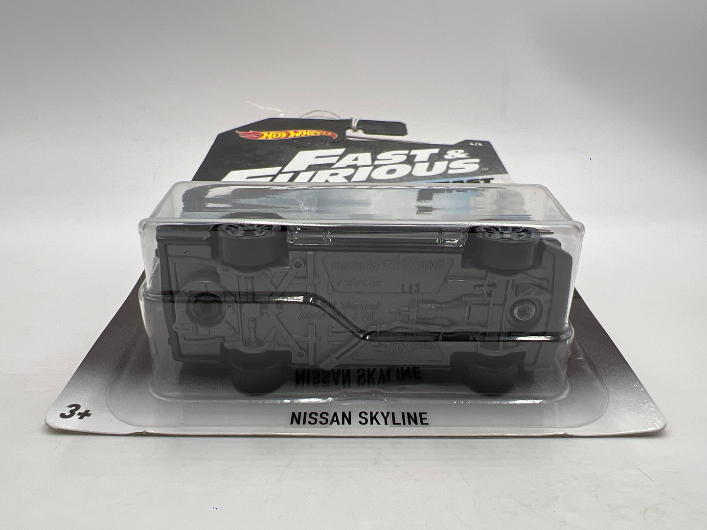 Hot Wheels Fast and Furious #4 Nissan Skyline Black Card Not Perfect 71E