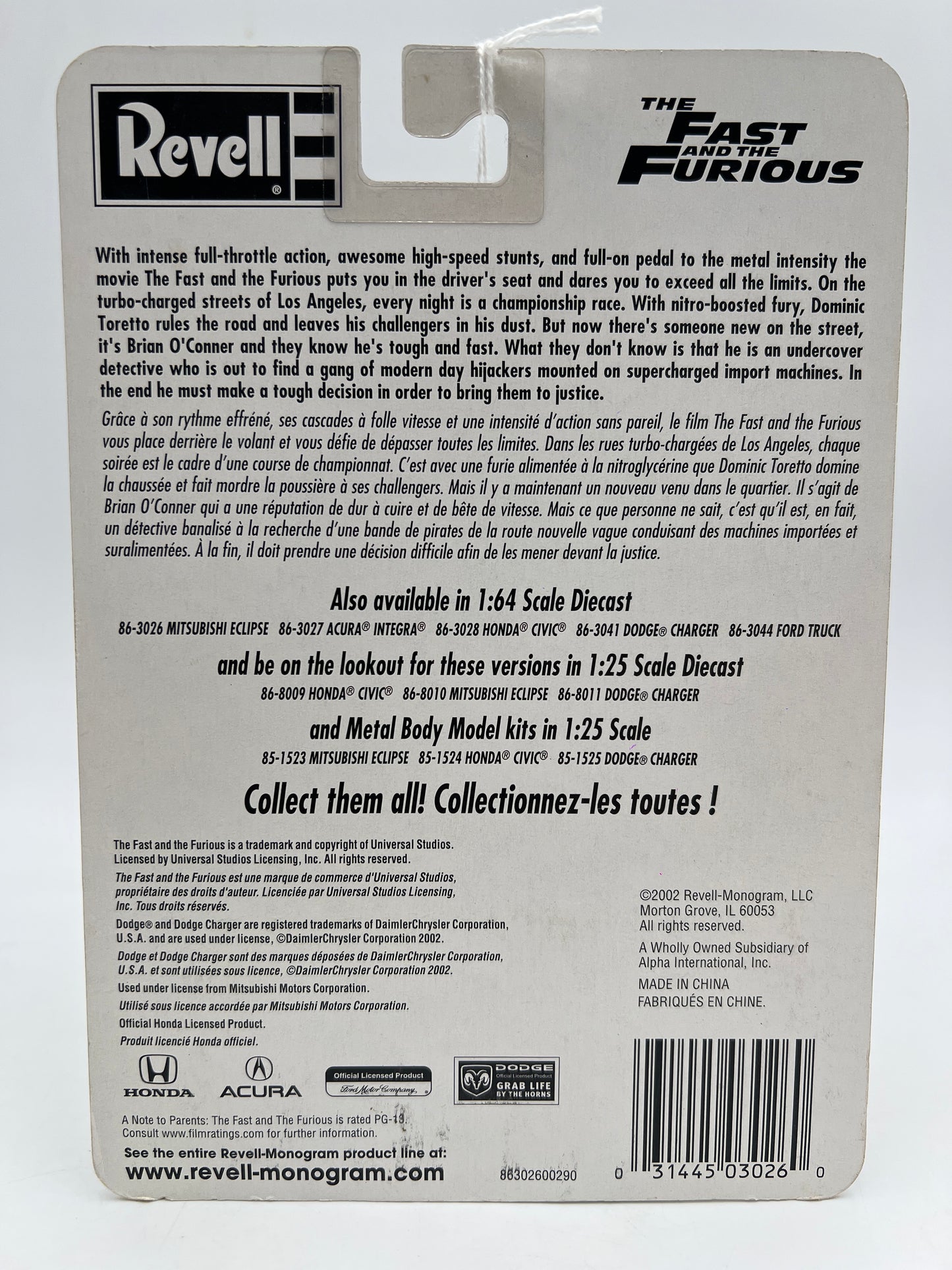 Revell The Fast And The Furious #100 Mitsubishi Eclipse Green