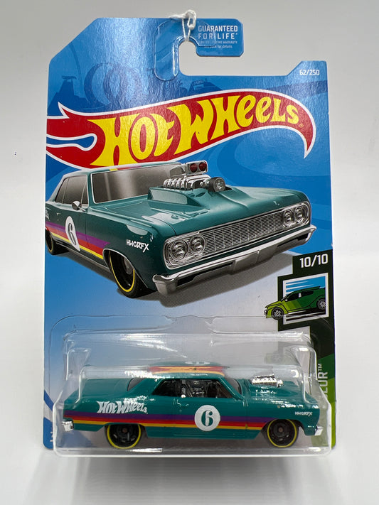 2019 Hot Wheels Speed Blur #62 64 Chevy Chevelle SS Teal 8C