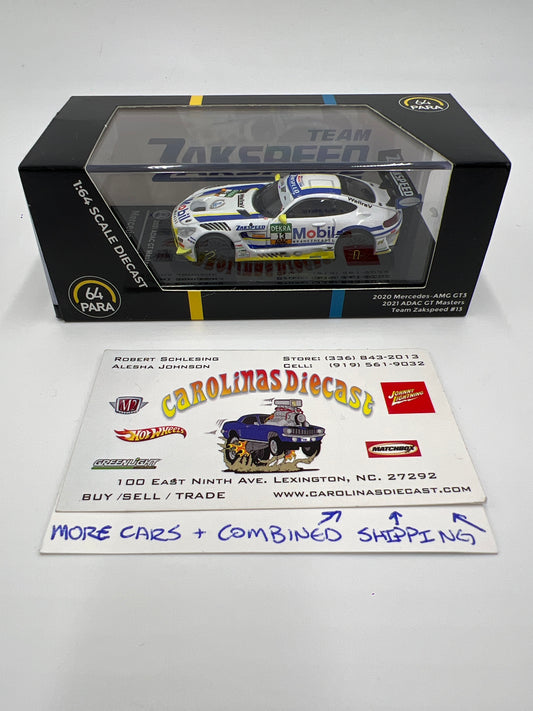 Para64 1:64 Scale Diecast Team Zakapeed #13 Mobil 2020 Mercedes-AMG GT3 White