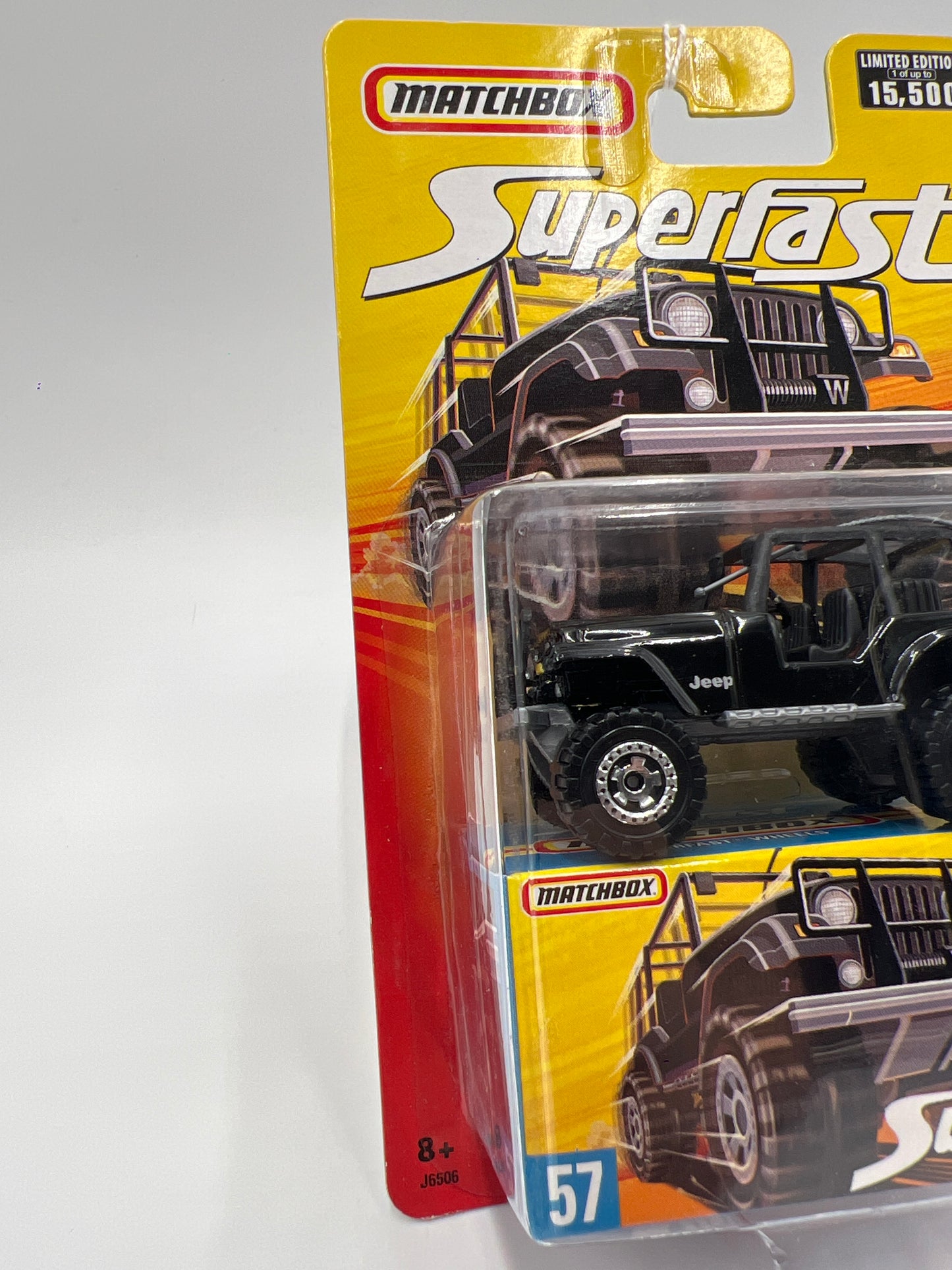 Matchbox Superfast #57 Jeep Wrangler 4x4 Black 172C