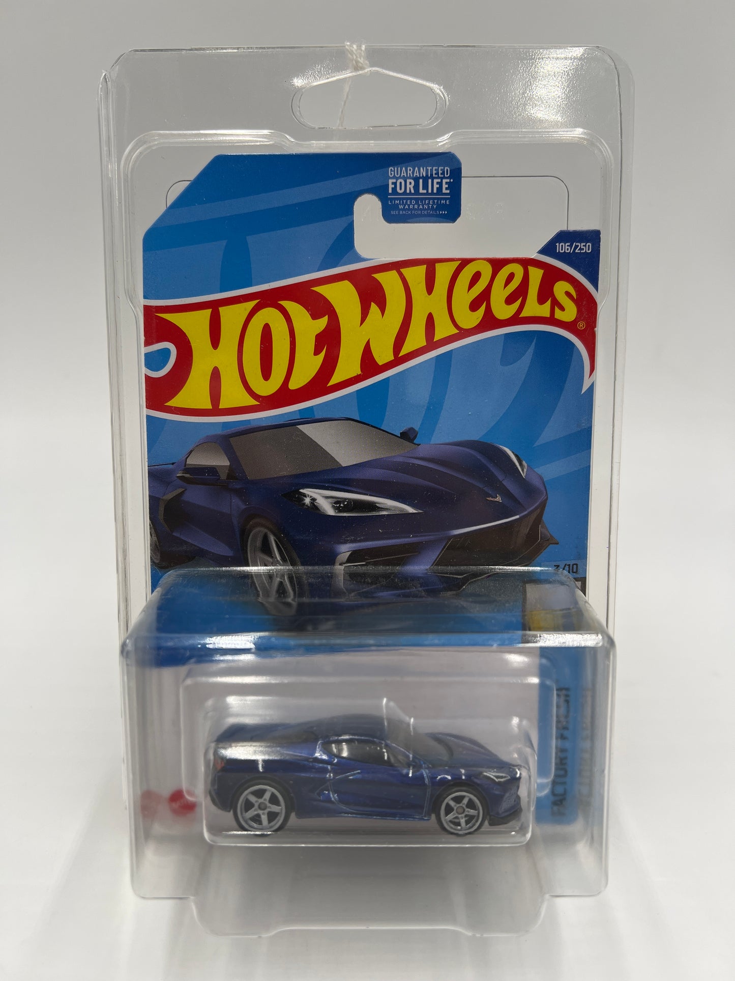 2022 Hot Wheels Super Treasure Hunt #106 2020 Corvette Blue W/Protector