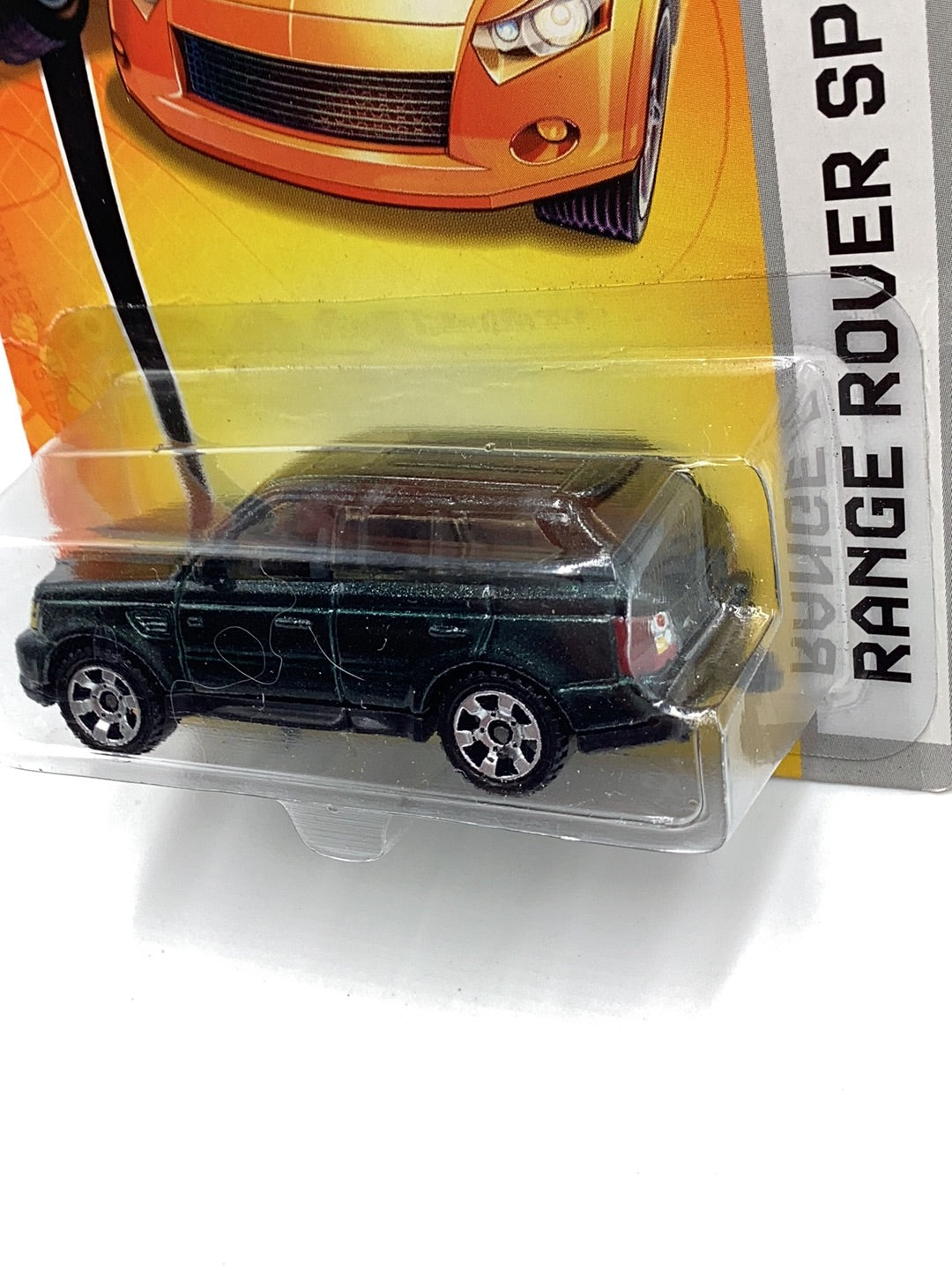 Matchbox #26 Range Rover Sport green BAD CARD 218A