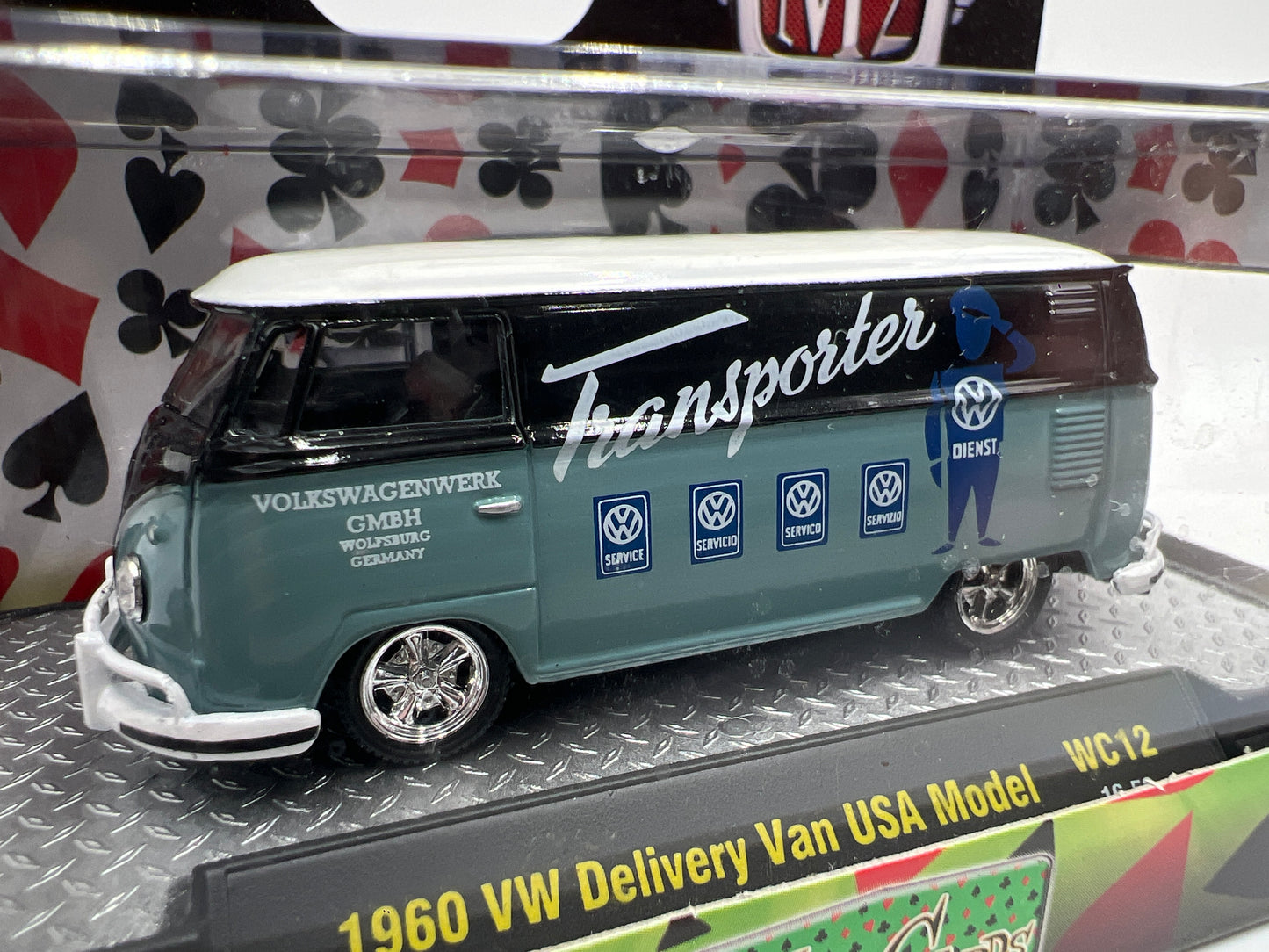 M2 Machines Wild Cards 1/3480 1960 VW Delivery Van USA Model WC12