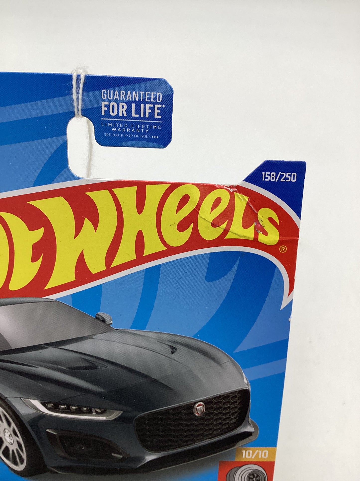 2022 Hot wheels Super treasure hunt #158 2020 Jaguar F-Type *Bad Card* w/protector