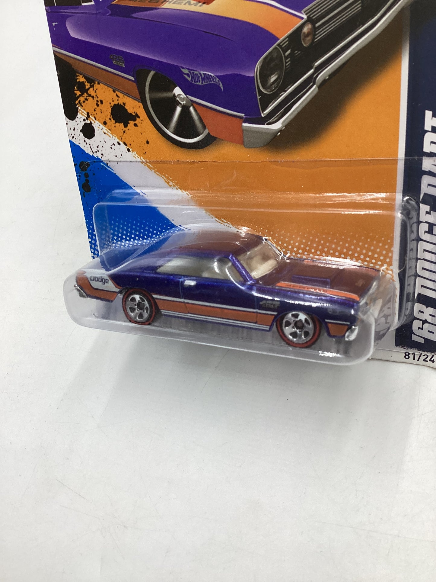 2012 Hot Wheels Muscle Mania Mopar #81 68 Dodge Dart Walmart Exclusive 237F