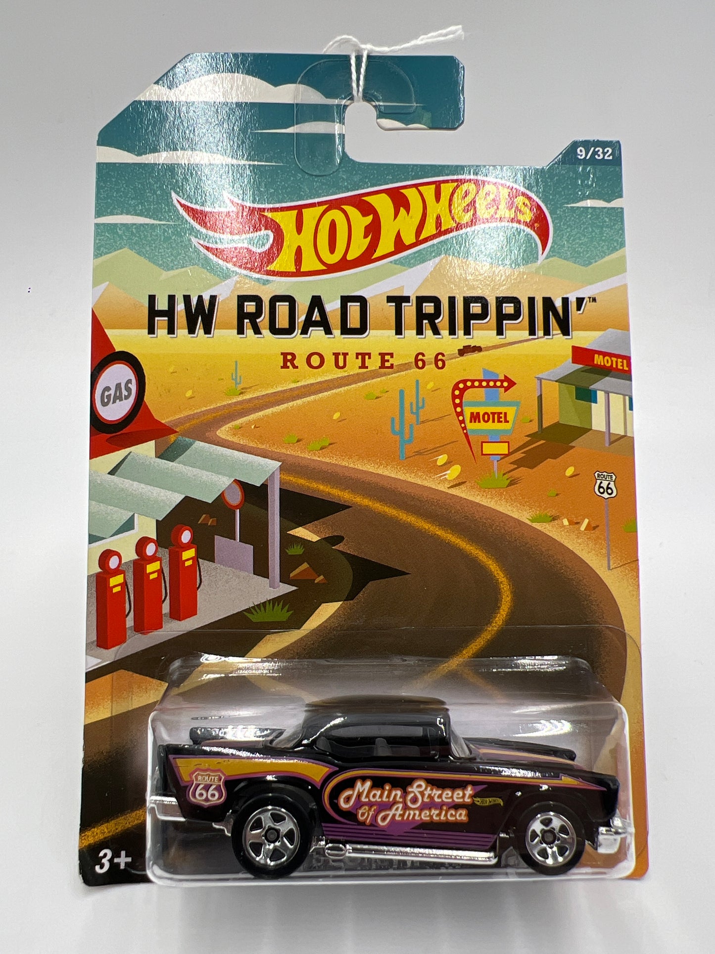 2014 Hot Wheels HW Road Trippin #9 57 Chevy Black 161A