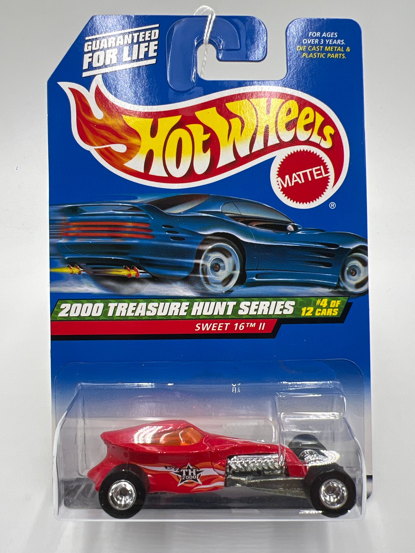 2000 Hot Wheels Treasure Hunt Real Riders #52 Sweet 16 II Red 275E