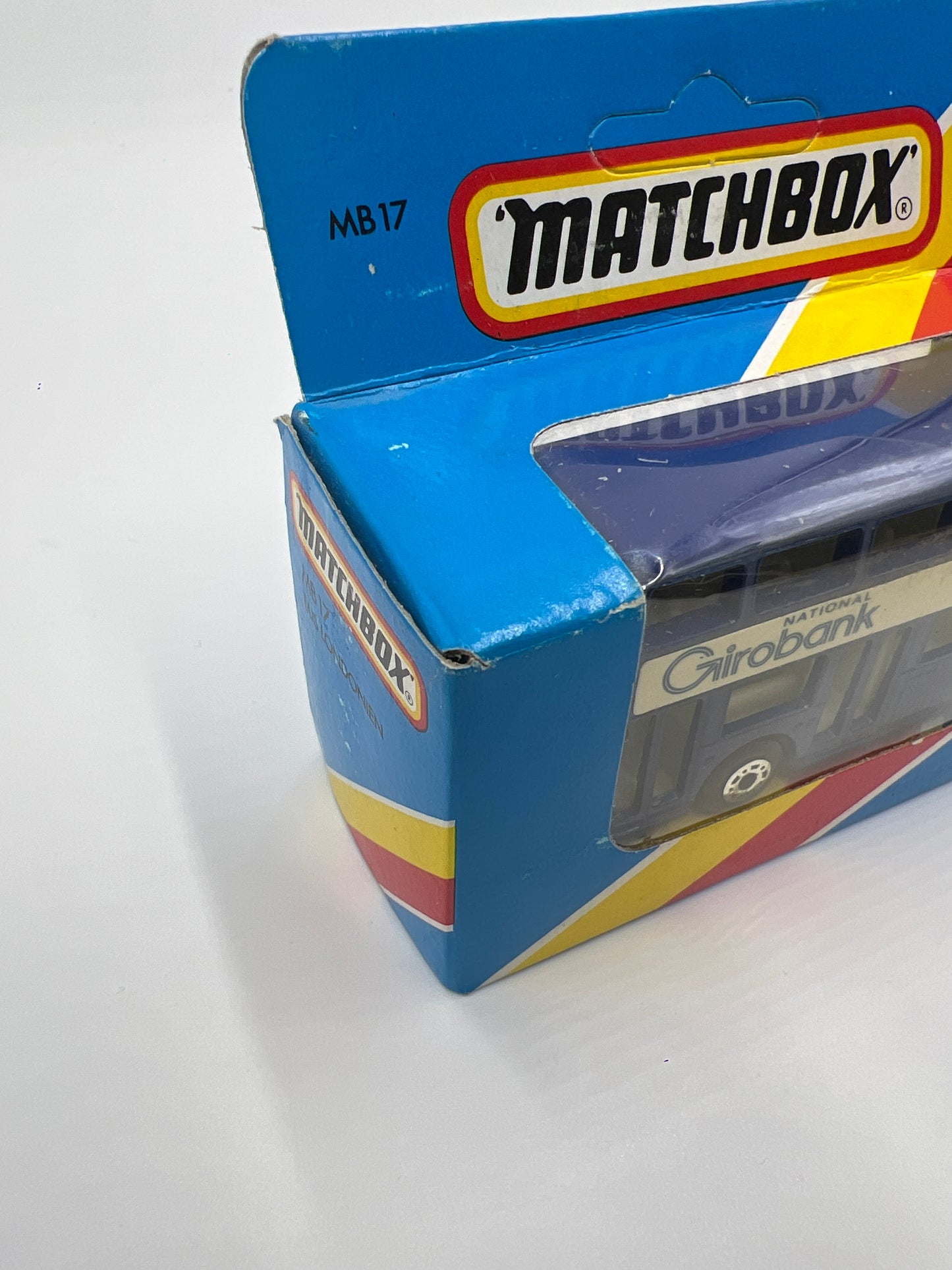 Matchbox Unpunched #17 National Girobank London Bus Blue