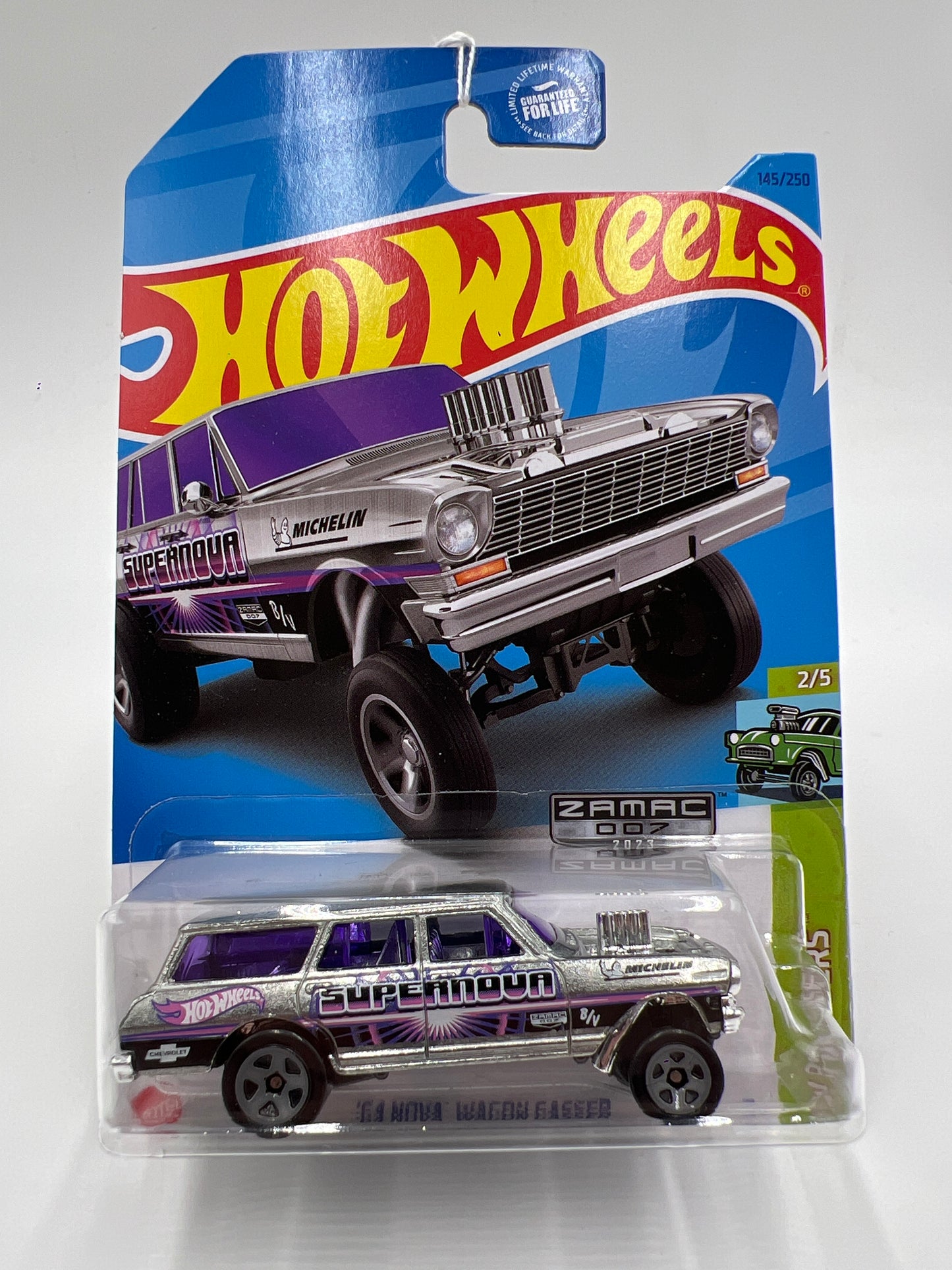 2023 Hot Wheels Walmart Exclusive Zamac 7 #145 64 Nova Wagon Gasser
