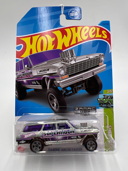 2023 Hot Wheels Walmart Exclusive Zamac 7 #145 64 Nova Wagon Gasser