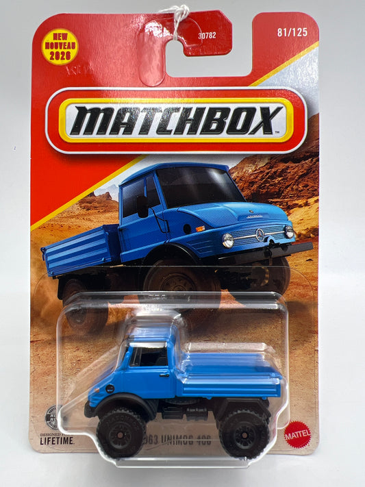 2026 Matchbox #81 1963 Unimog 406 Blue 212G