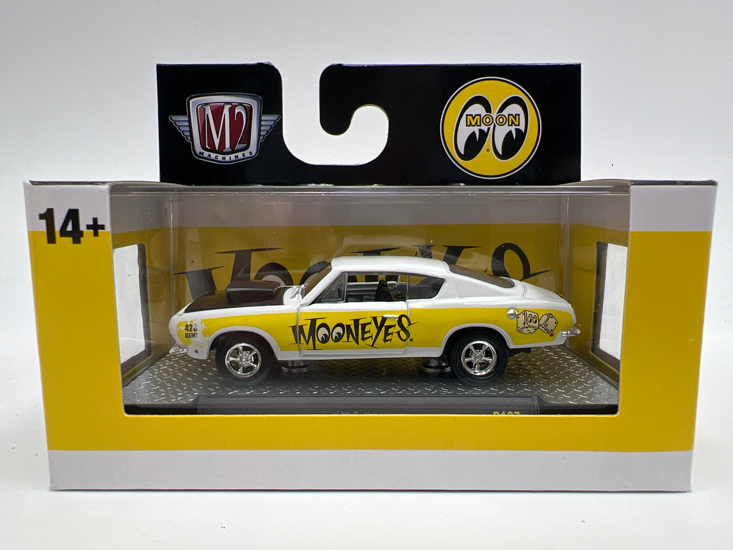2026 M2 Machines R107 Mooneyes 1968 Plymouth Barracuda Hemi Super Stock