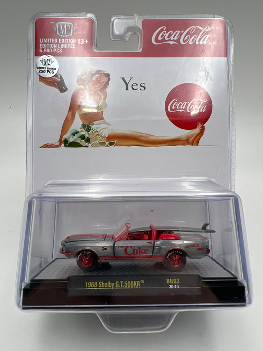 M2 Machines BB02 RAW CHASE 1/250 Coca Cola 1968 Shelby GT 500KR
