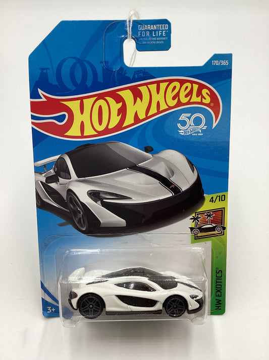 2018 Hot Wheels #170 McLaren P1 White 104E