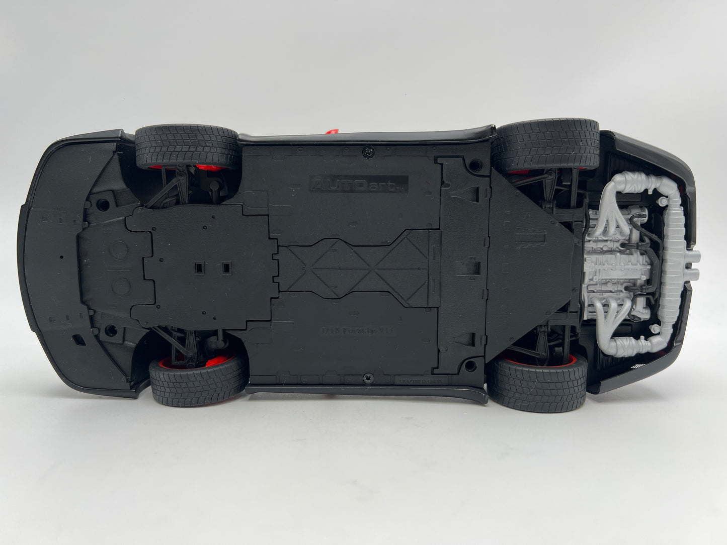 Rare AutoArt 1:18 Scale Porsche 911 997 GT3 RS 3.8 Gray/Red Loose VHTF Exceptional Detail