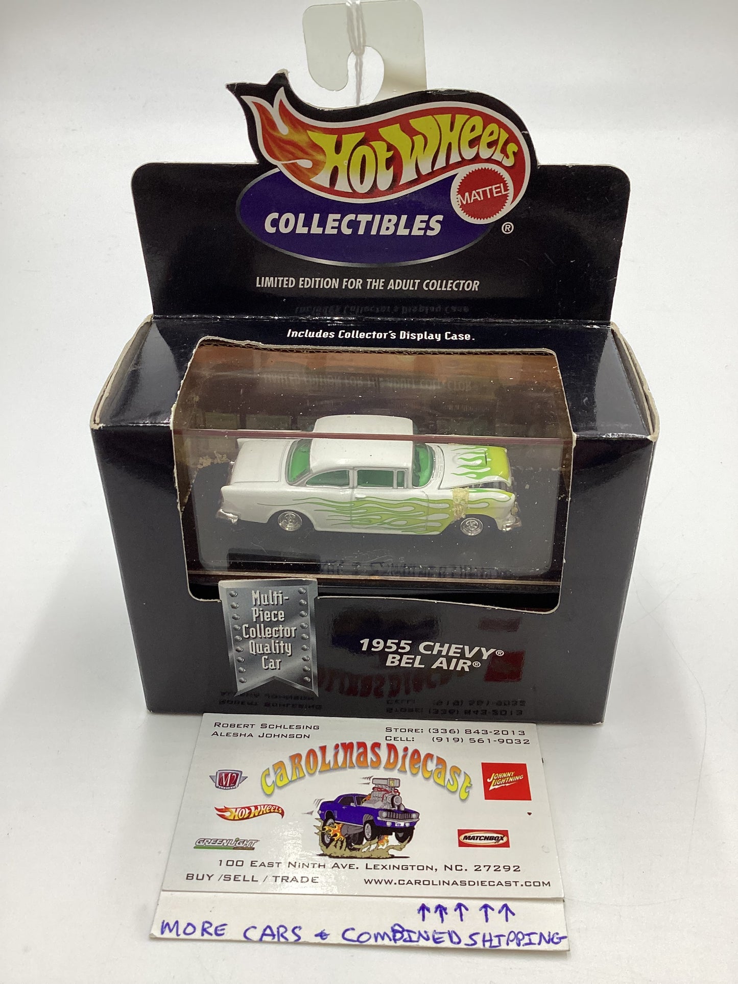 Hot Wheels Collectibles Black Box 1955 Chevy Bel Air White