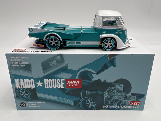 Mini GT Kaido House #220 Volkswagen T1 Kaido Works V1 Turquoise